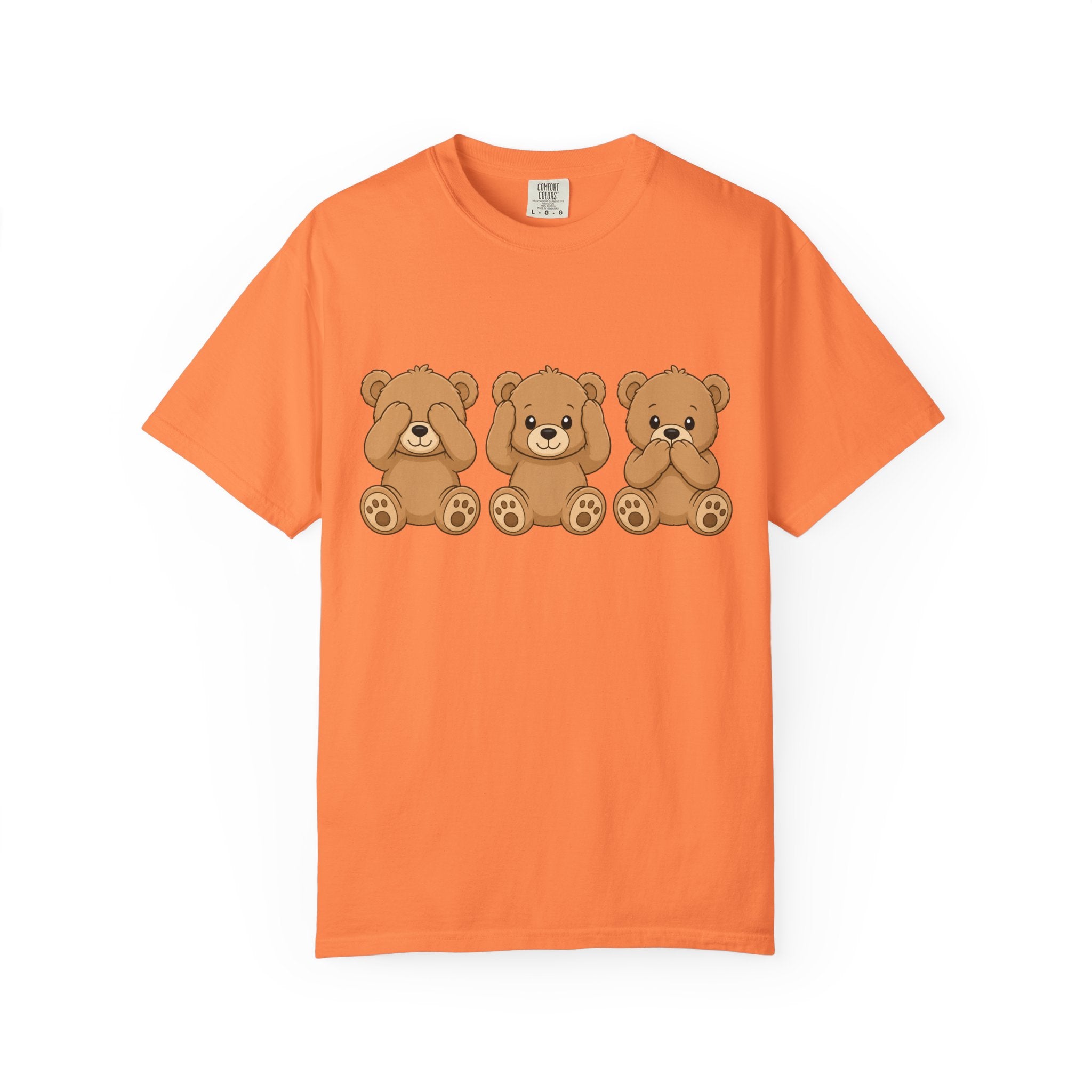 See No Evil Bears T‑Shirt — Cute Three Teddy Design, Cute Animal Tee for Kids & Adults
