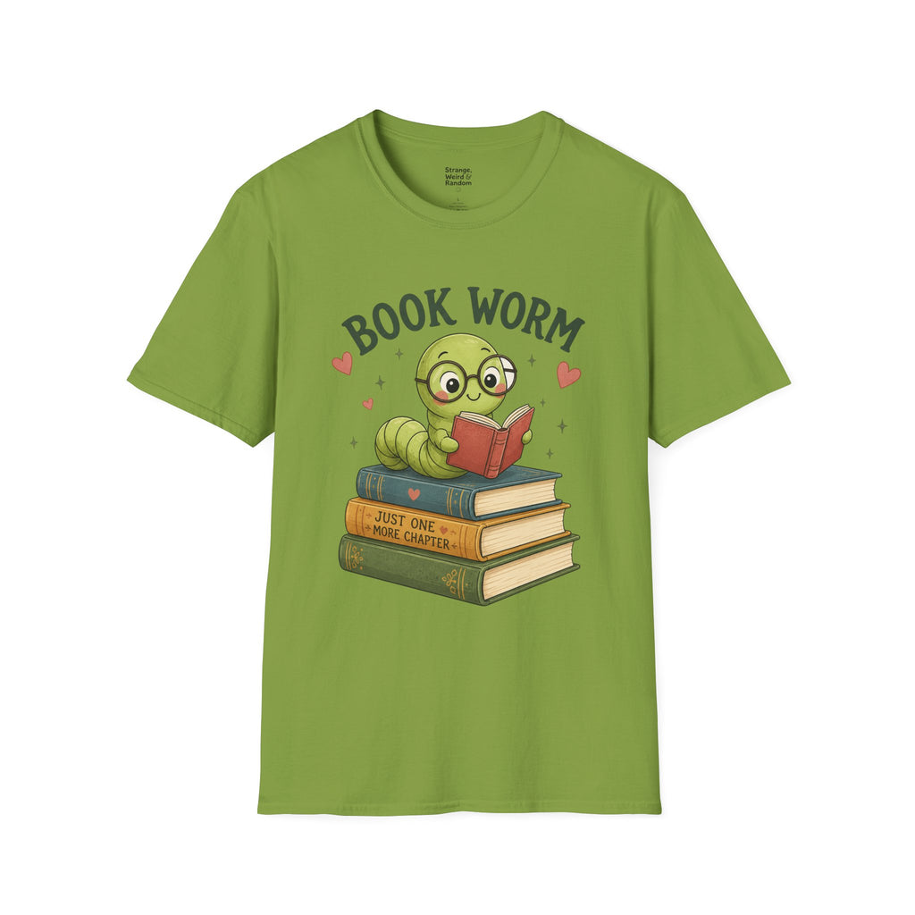 Book Worm T-Shirt — Cute Reading Worm Graphic Tee for Book Lovers