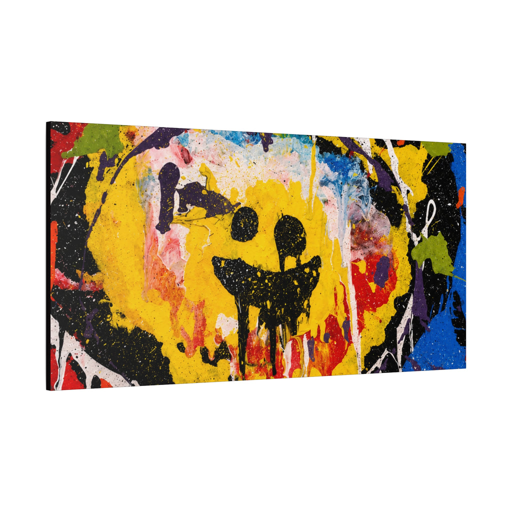 Abstract Graffiti Smile Canvas