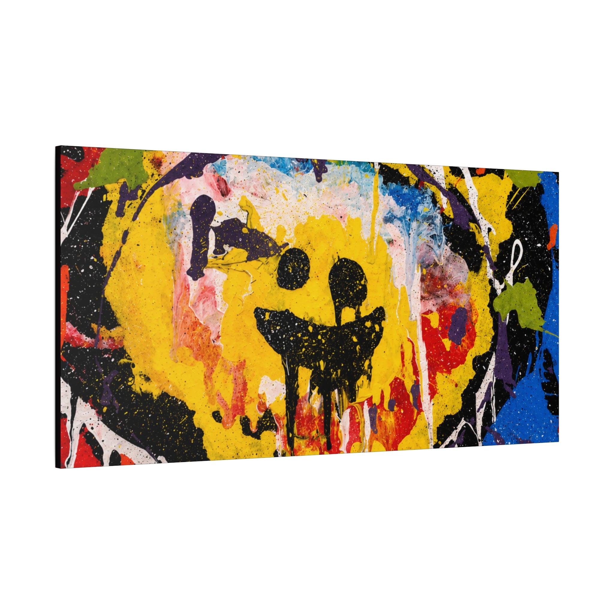 Abstract Graffiti Smile Canvas