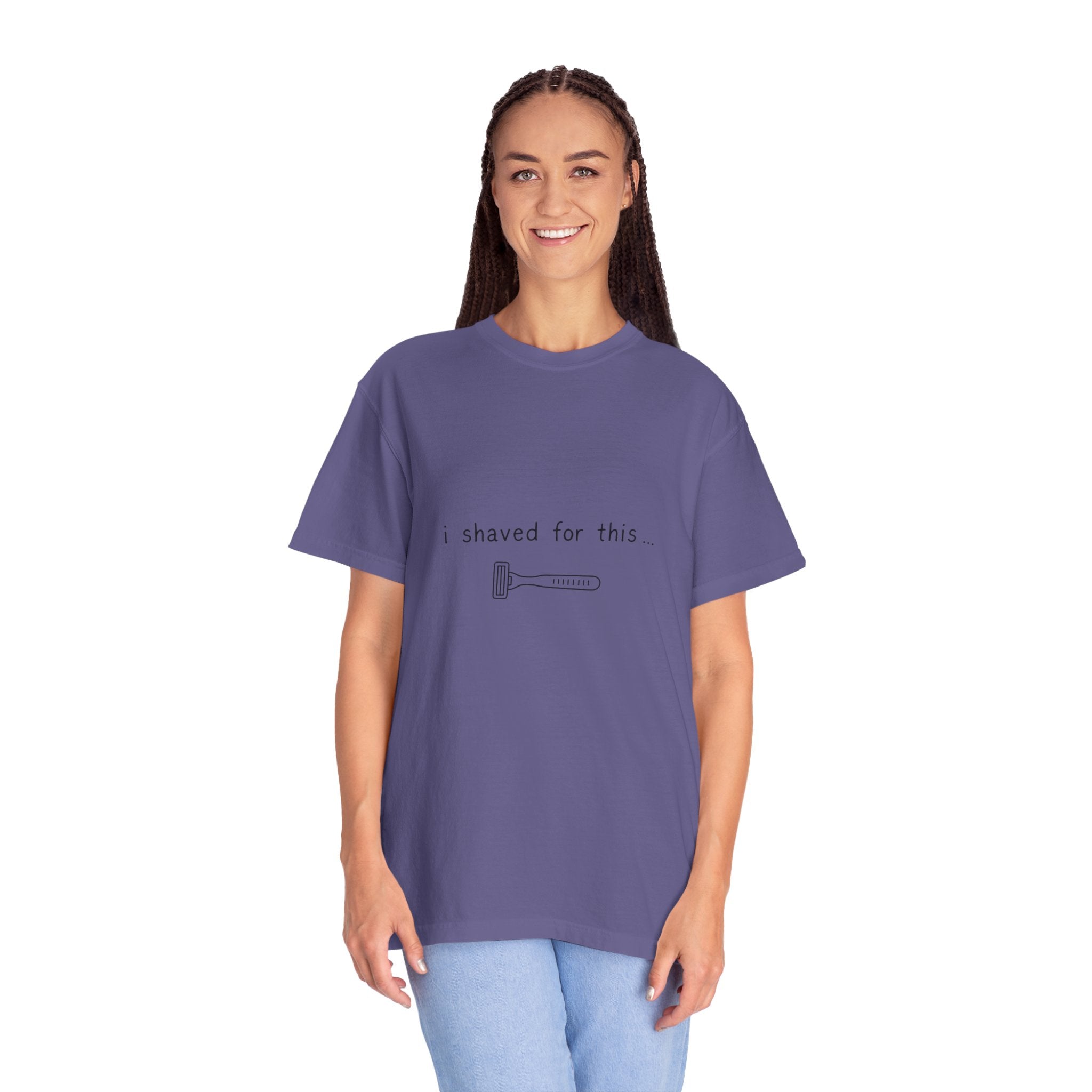 Funny 'I Shaved For This' T-Shirt – Minimal Razor Graphic Tee