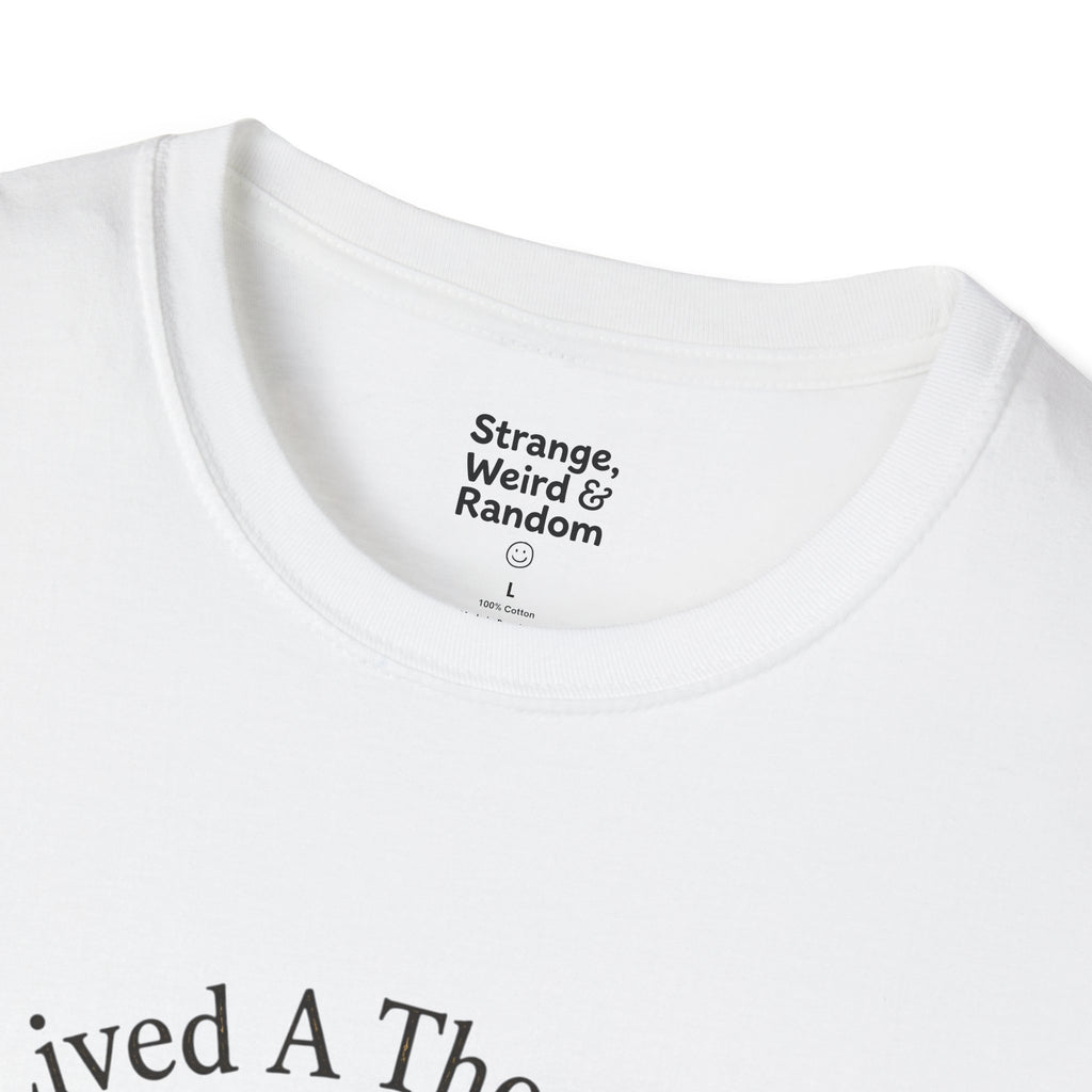 Book Lover T-Shirt — "I've Lived A Thousand Lives" Vintage Stack of Books Design