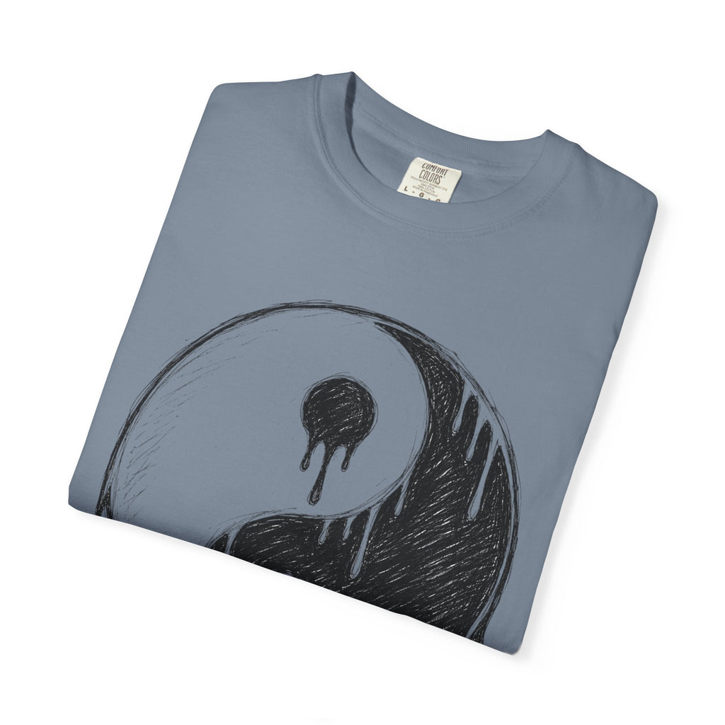 Yin Yang Drip Tee — Grunge Yin-Yang Graphic T-Shirt