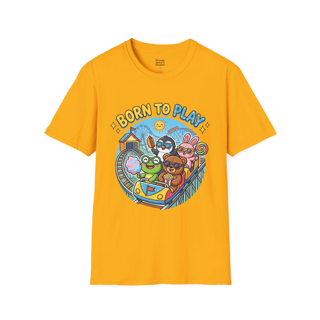 Born to Play T-Shirt — Cute Cartoon Animals Gaming & Playtime Tee