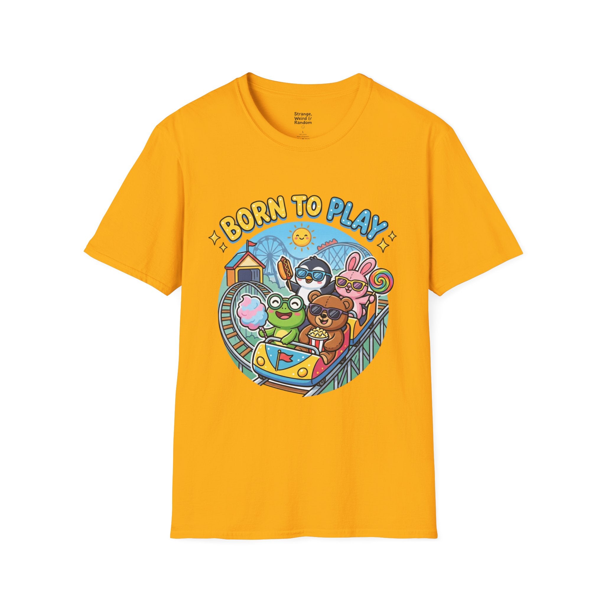 Born to Play T-Shirt — Cute Cartoon Animals Gaming & Playtime Tee