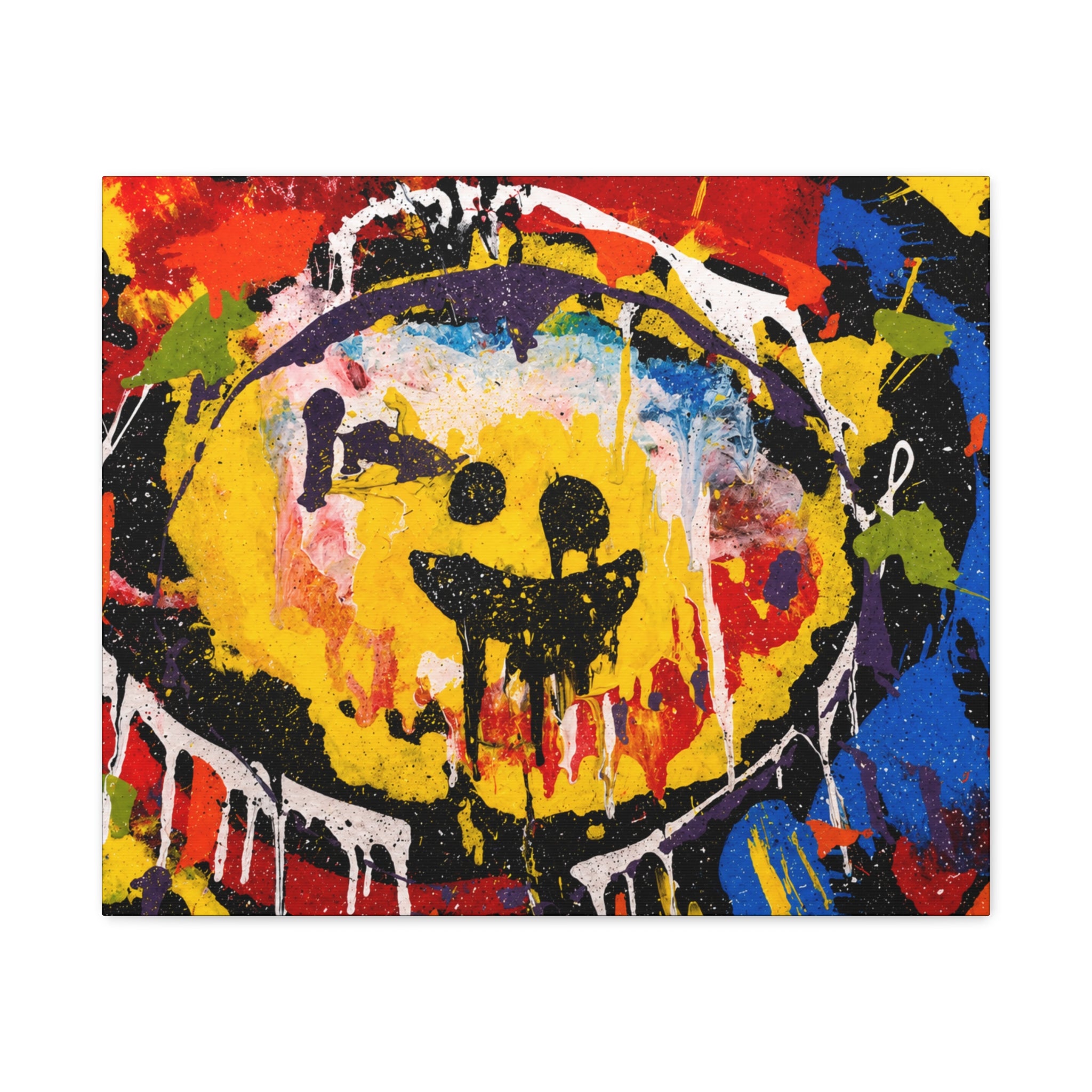 Abstract Graffiti Smile Canvas