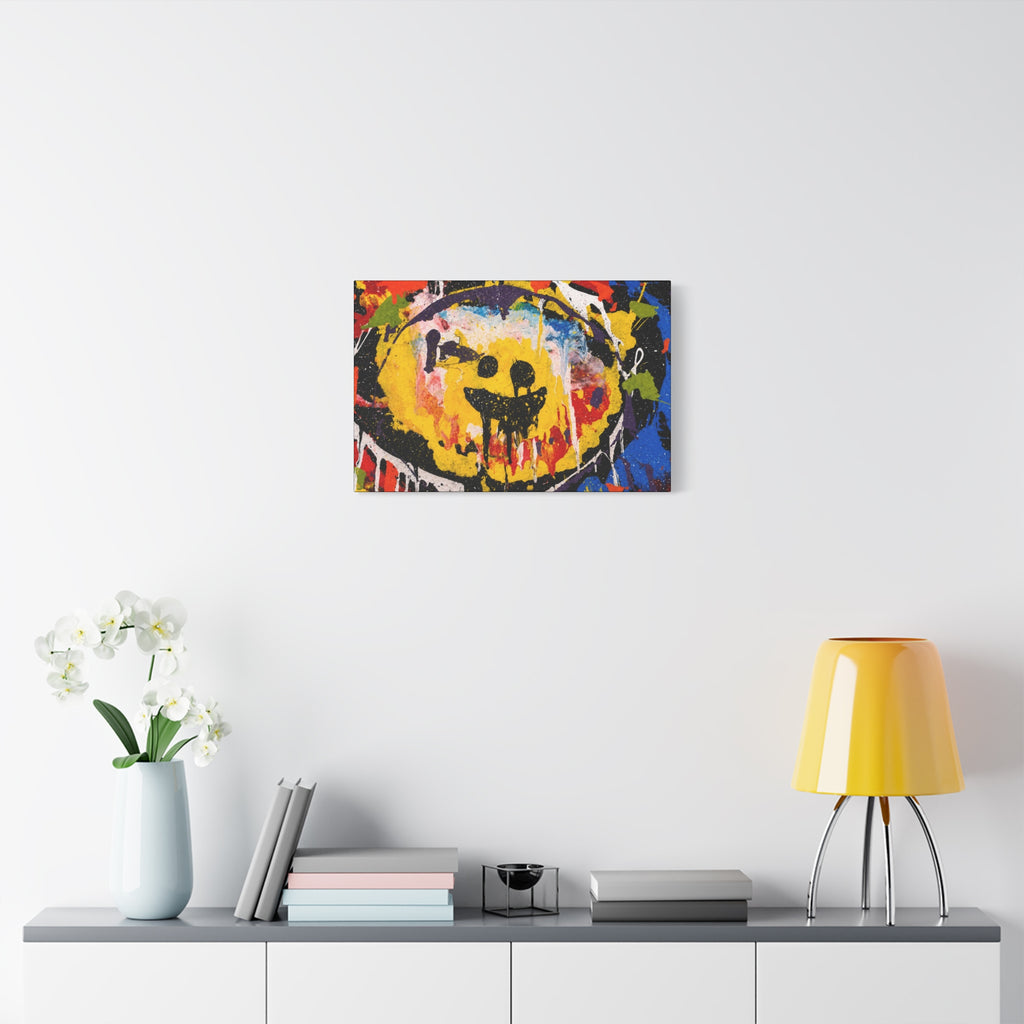 Abstract Graffiti Smile Canvas