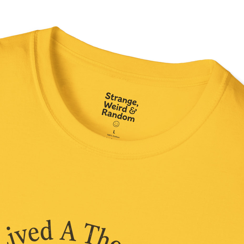 Book Lover T-Shirt — "I've Lived A Thousand Lives" Vintage Stack of Books Design
