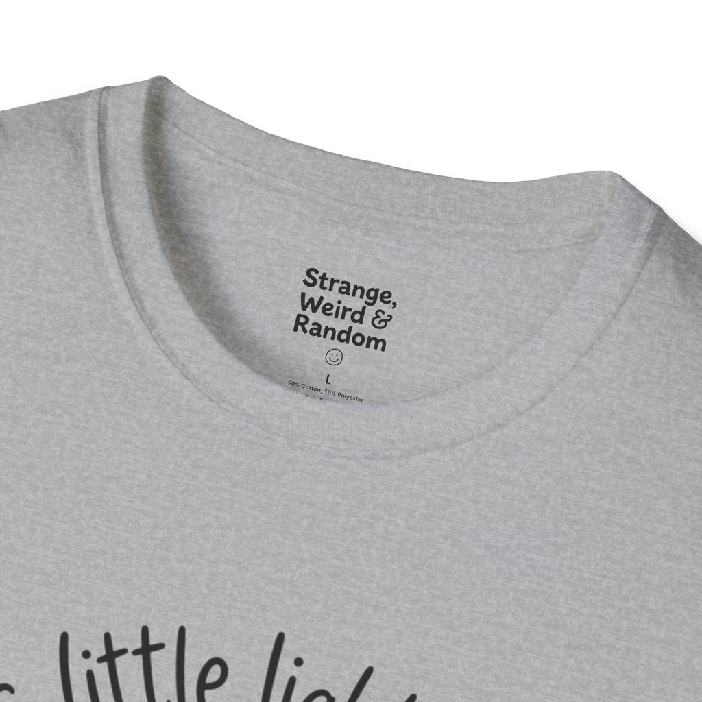 T-Shirt — "This Little Light of Mine" Cute Smiling Lightbulb Inspirational Tee