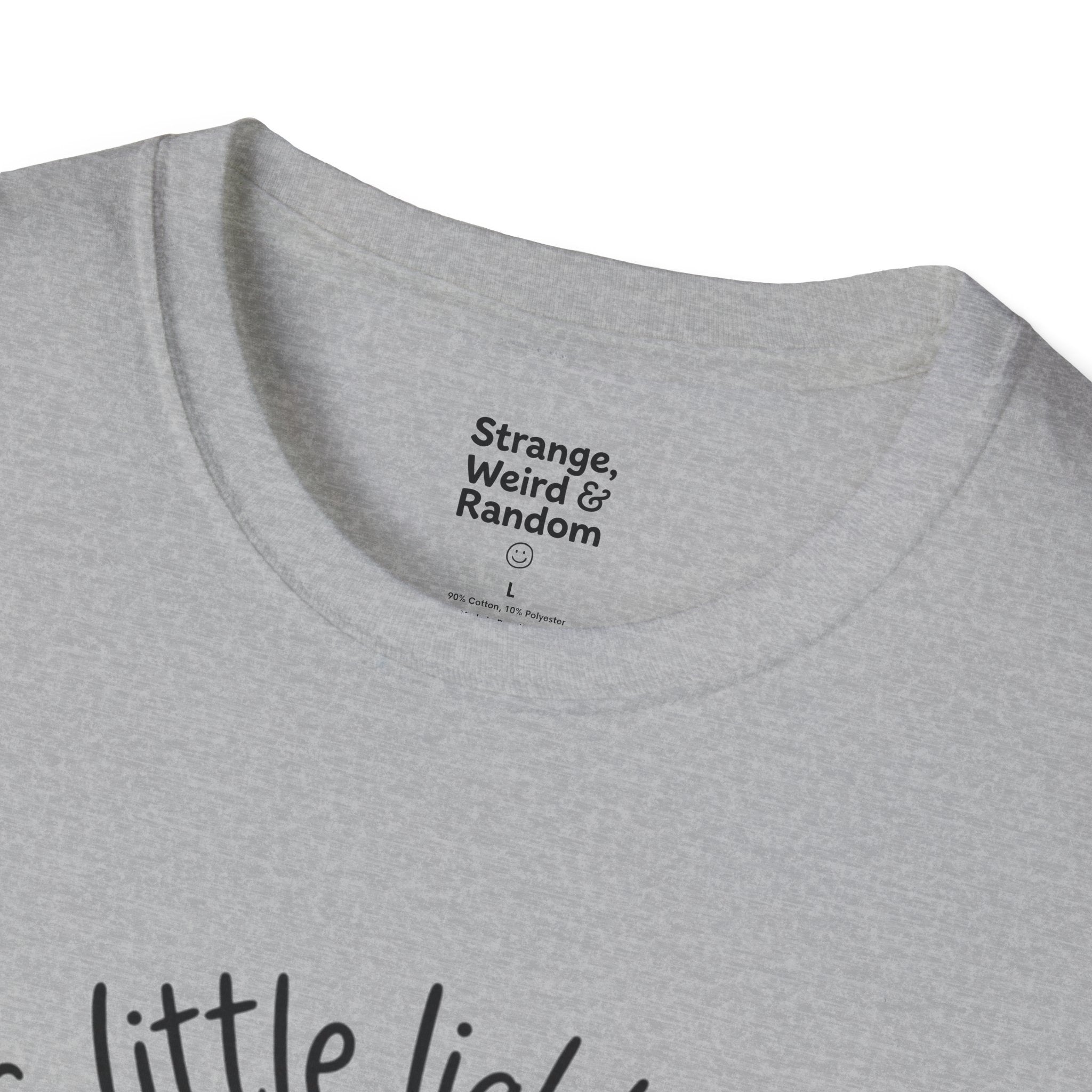 T-Shirt — "This Little Light of Mine" Cute Smiling Lightbulb Inspirational Tee