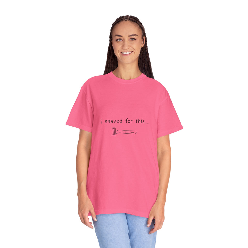 Funny 'I Shaved For This' T-Shirt – Minimal Razor Graphic Tee