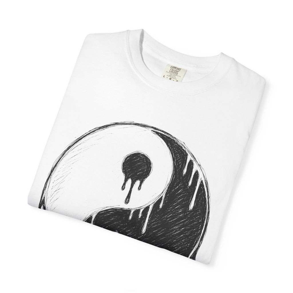 Yin Yang Drip Tee — Grunge Yin-Yang Graphic T-Shirt