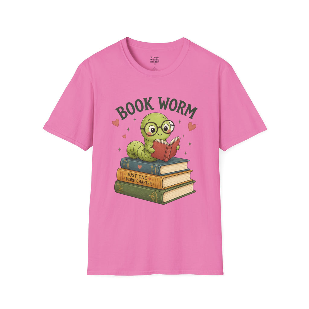 Book Worm T-Shirt — Cute Reading Worm Graphic Tee for Book Lovers