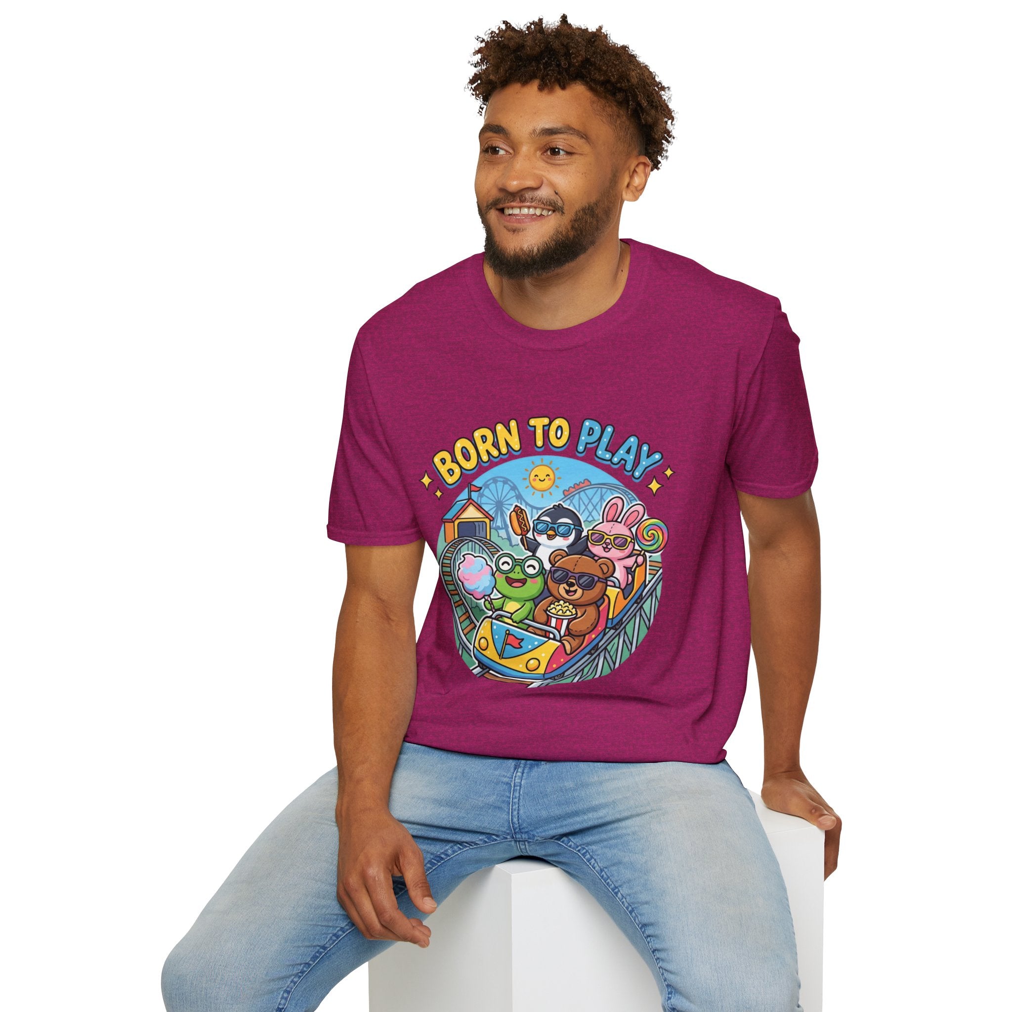 Born to Play T-Shirt — Cute Cartoon Animals Gaming & Playtime Tee