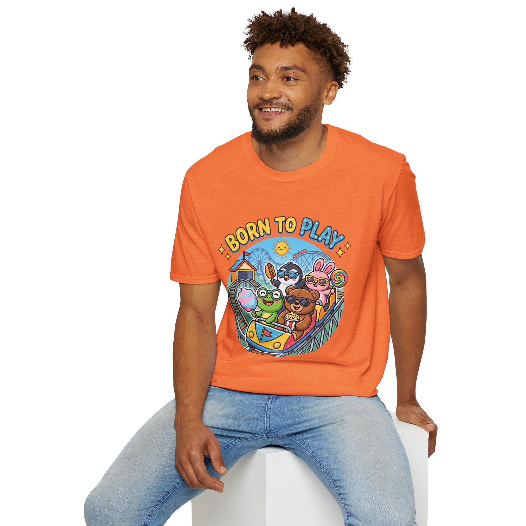 Born to Play T-Shirt — Cute Cartoon Animals Gaming & Playtime Tee