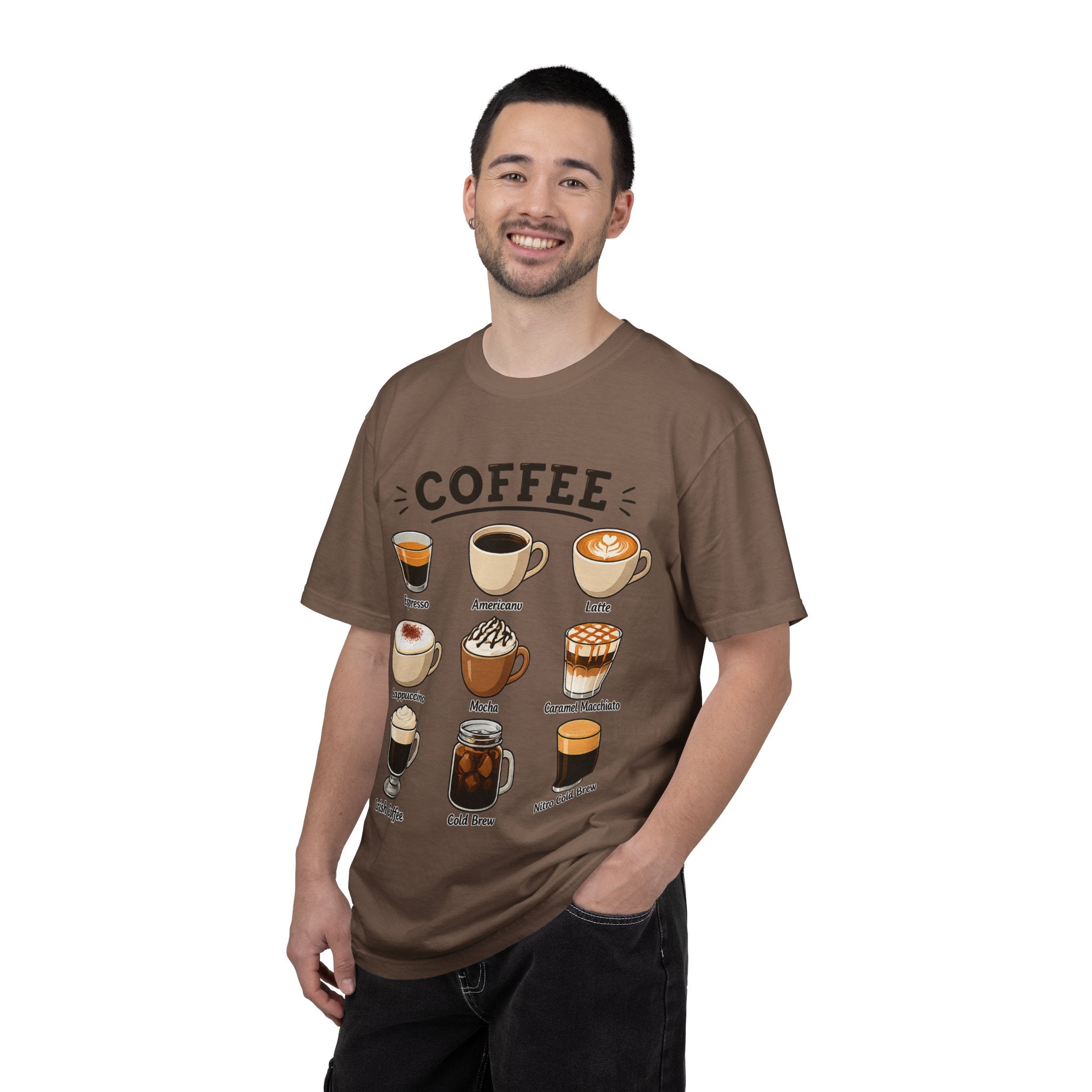 Coffee Types T-Shirt — Illustrated Coffee Guide Tee