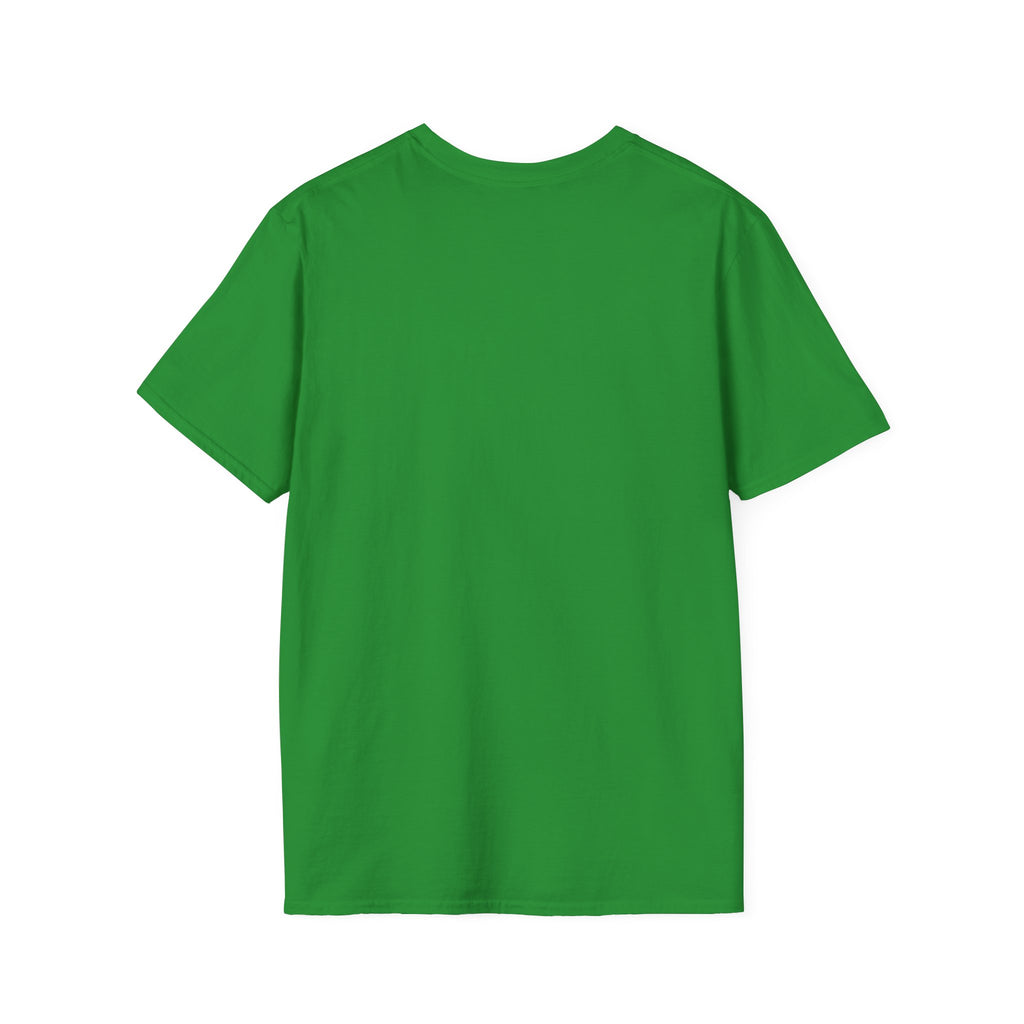 Laugh Don't Panic T-Shirt | Smiley Peace Sign Typography