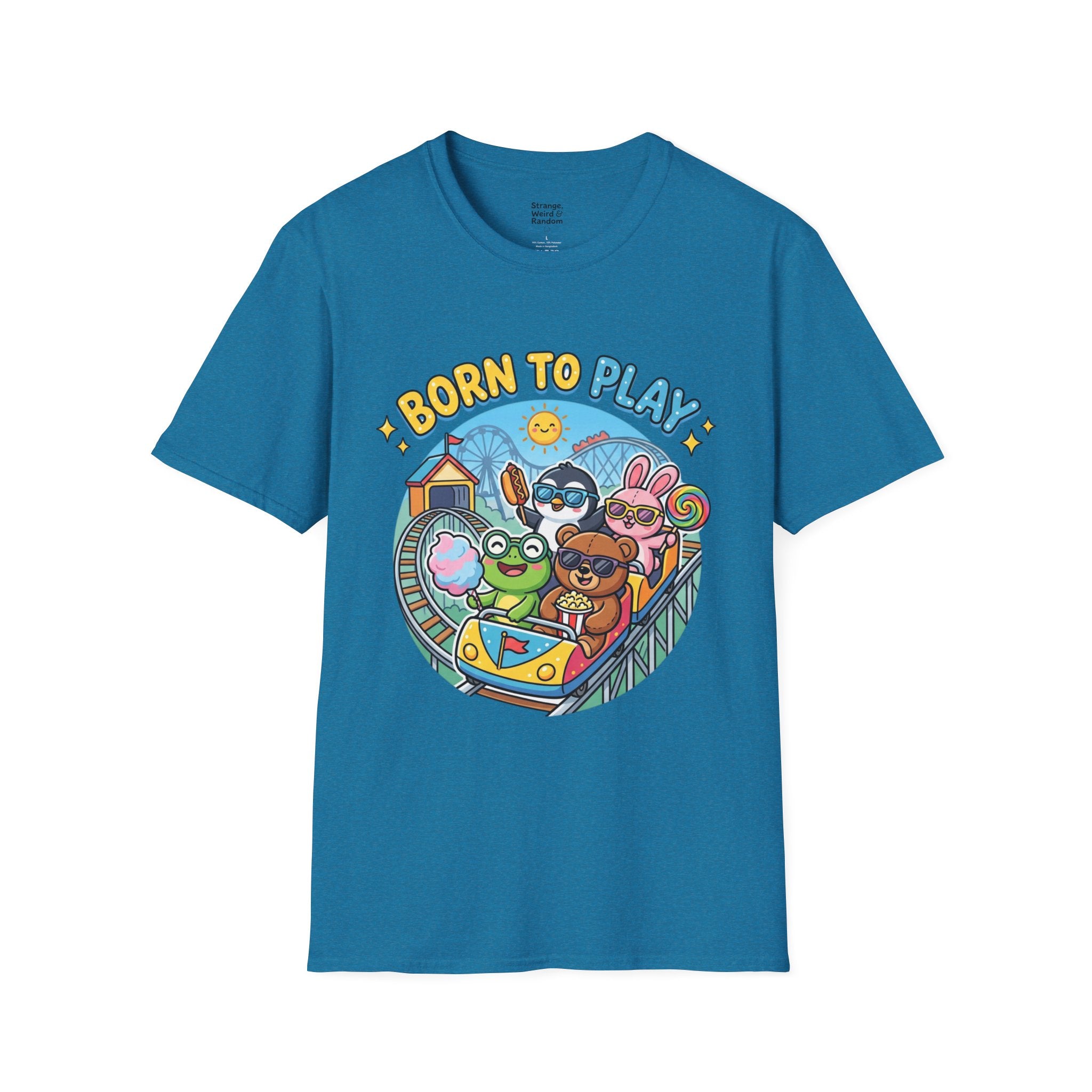 Born to Play T-Shirt — Cute Cartoon Animals Gaming & Playtime Tee