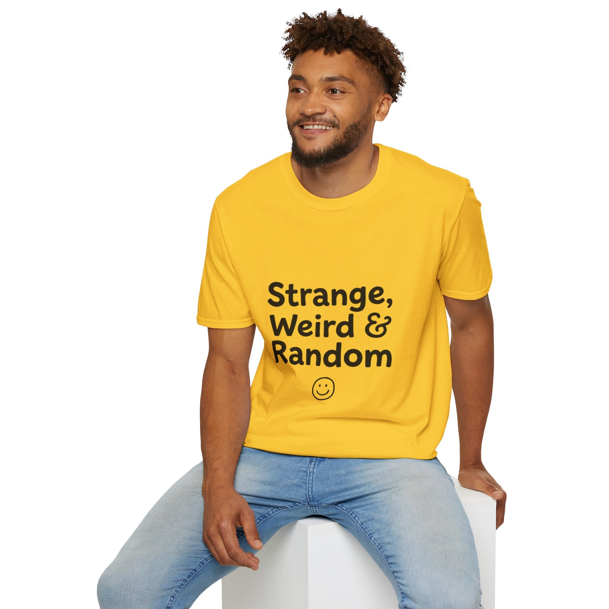 Strange, Weird & Random T-Shirt | Funny Quote Tee, Casual Graphic Top