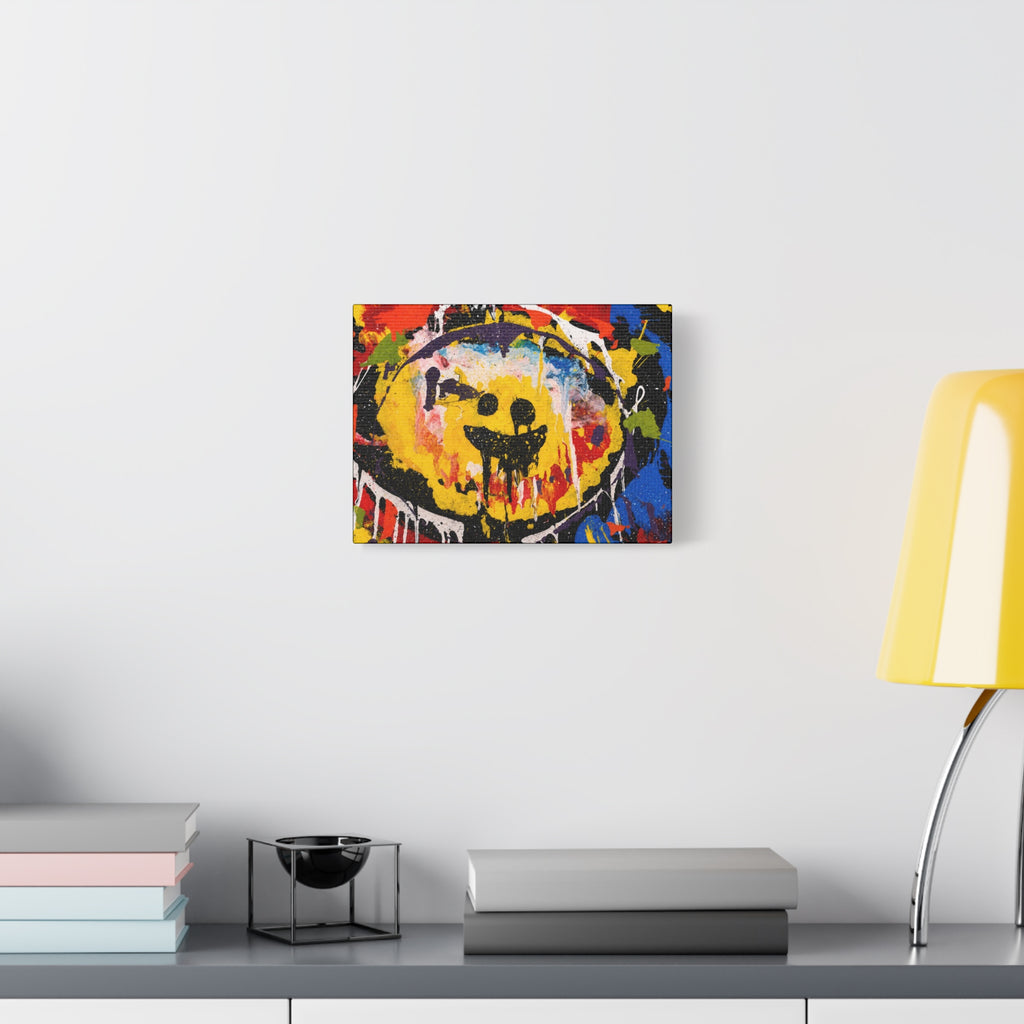 Abstract Graffiti Smile Canvas