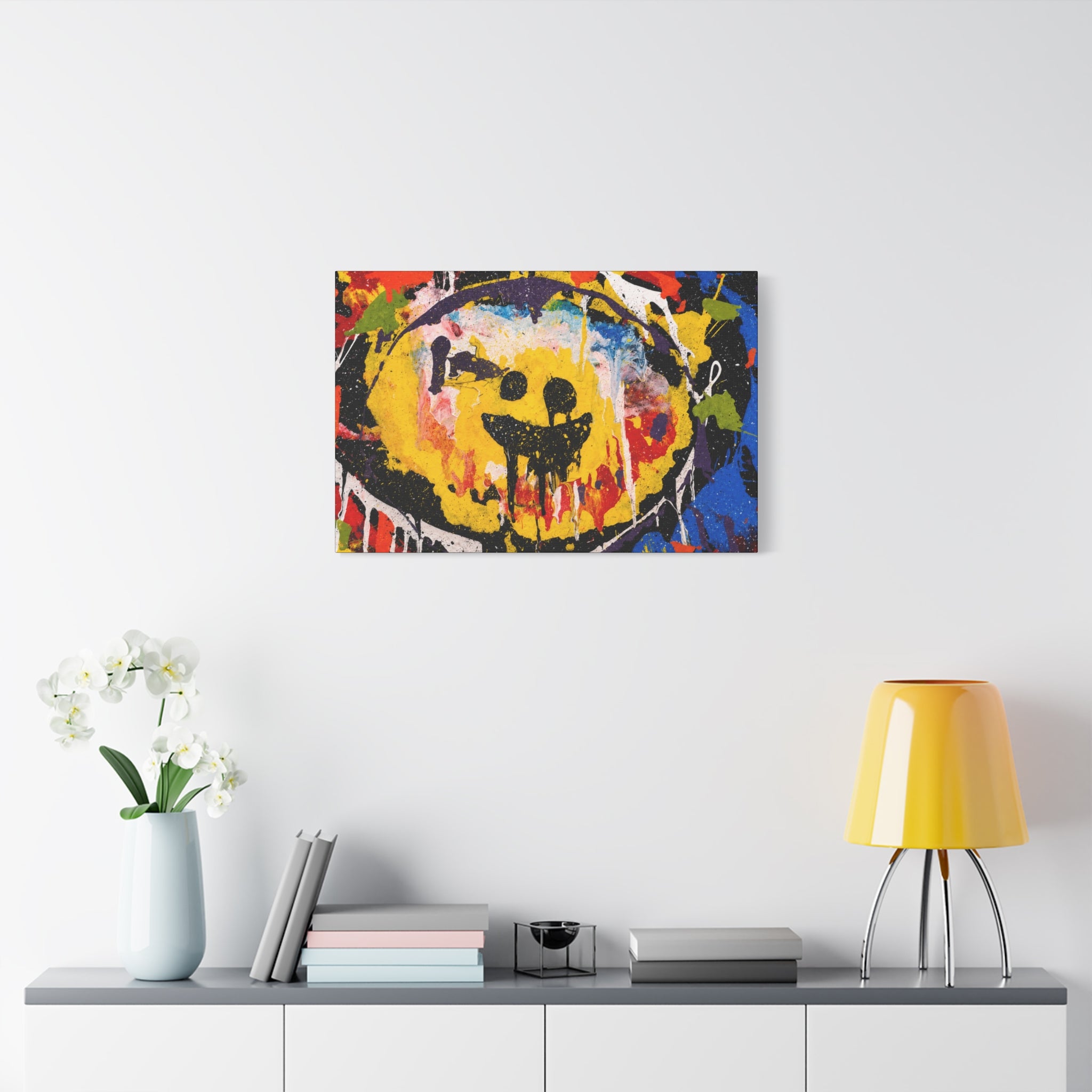 Abstract Graffiti Smile Canvas