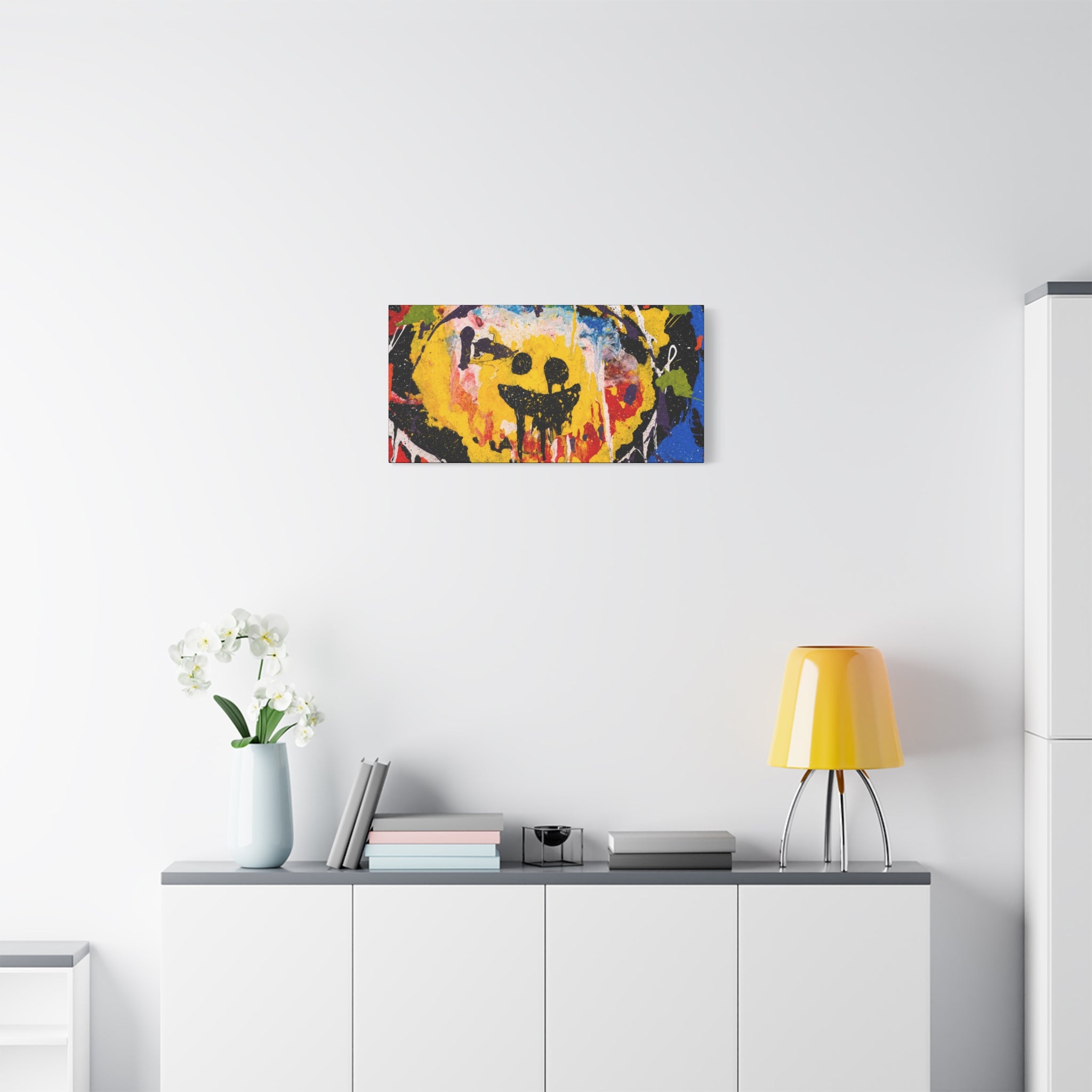 Abstract Graffiti Smile Canvas