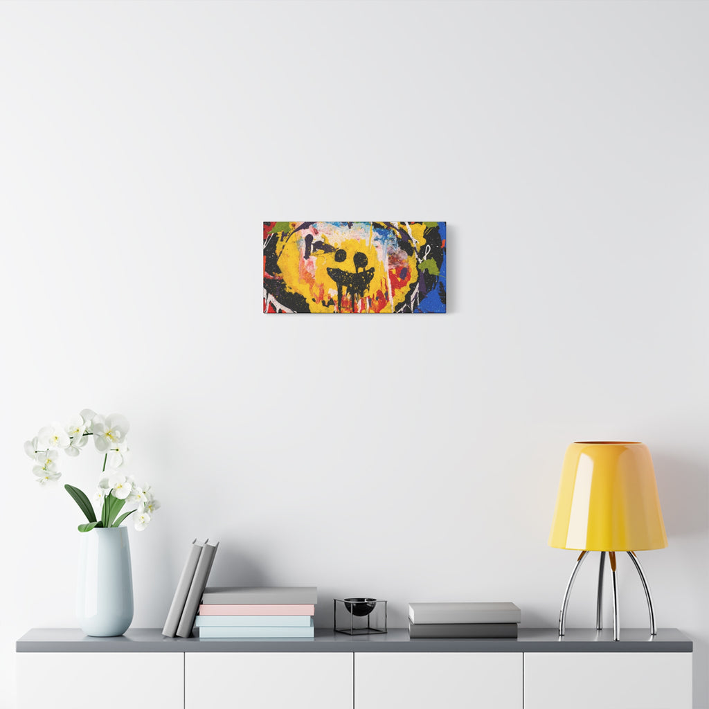 Abstract Graffiti Smile Canvas