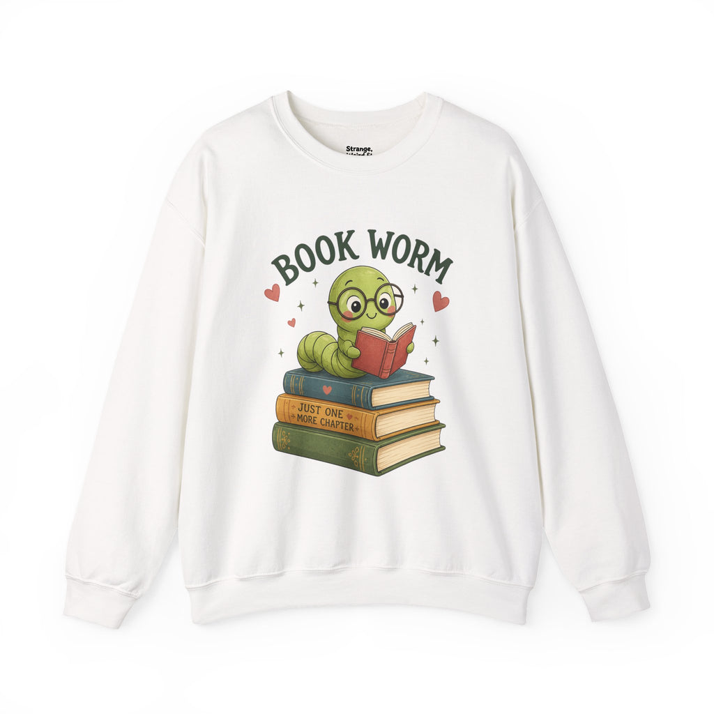 Book Worm Sweatshirt — Cute Reading Lover Crewneck