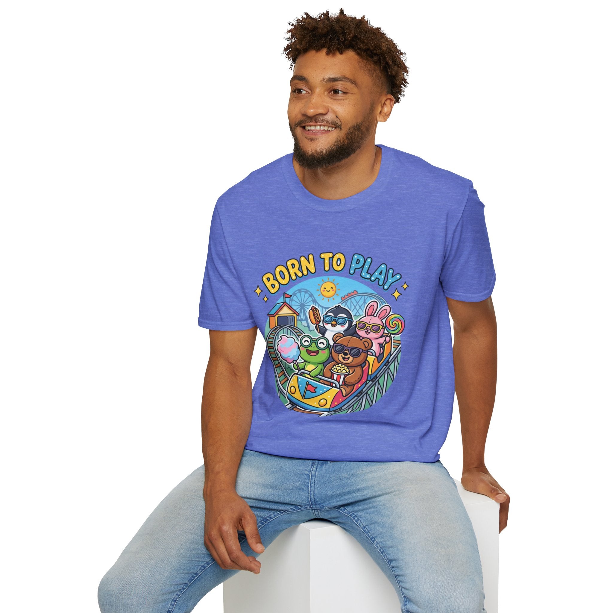 Born to Play T-Shirt — Cute Cartoon Animals Gaming & Playtime Tee
