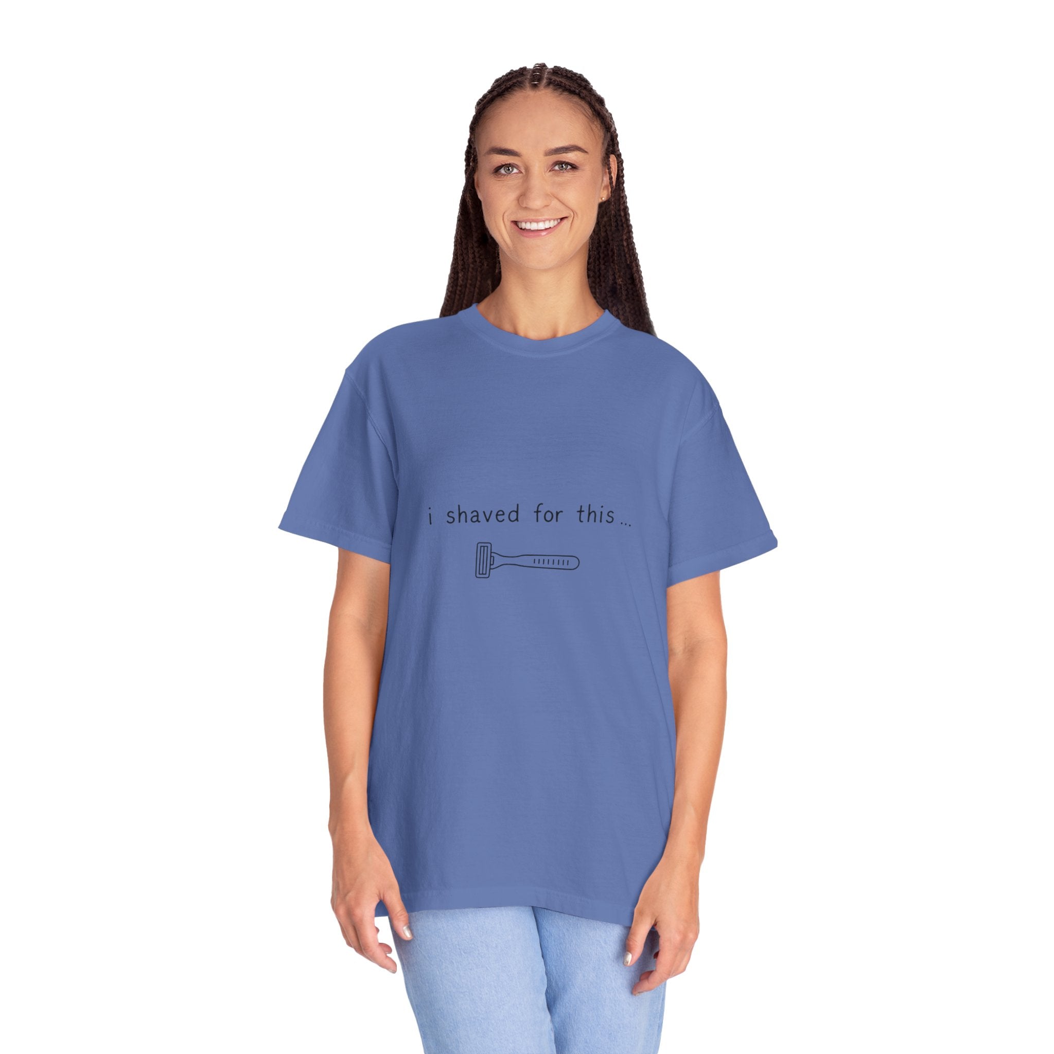 Funny 'I Shaved For This' T-Shirt – Minimal Razor Graphic Tee