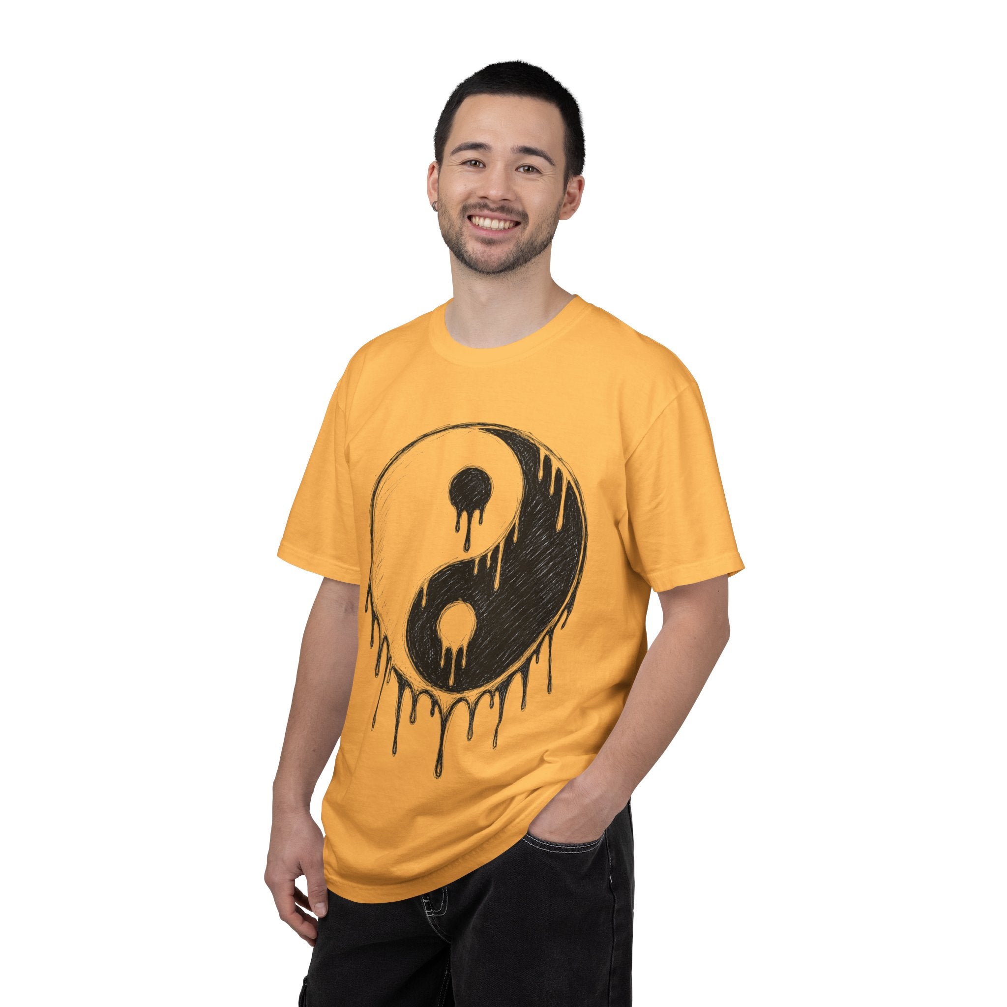 Yin Yang Drip Tee — Grunge Yin-Yang Graphic T-Shirt