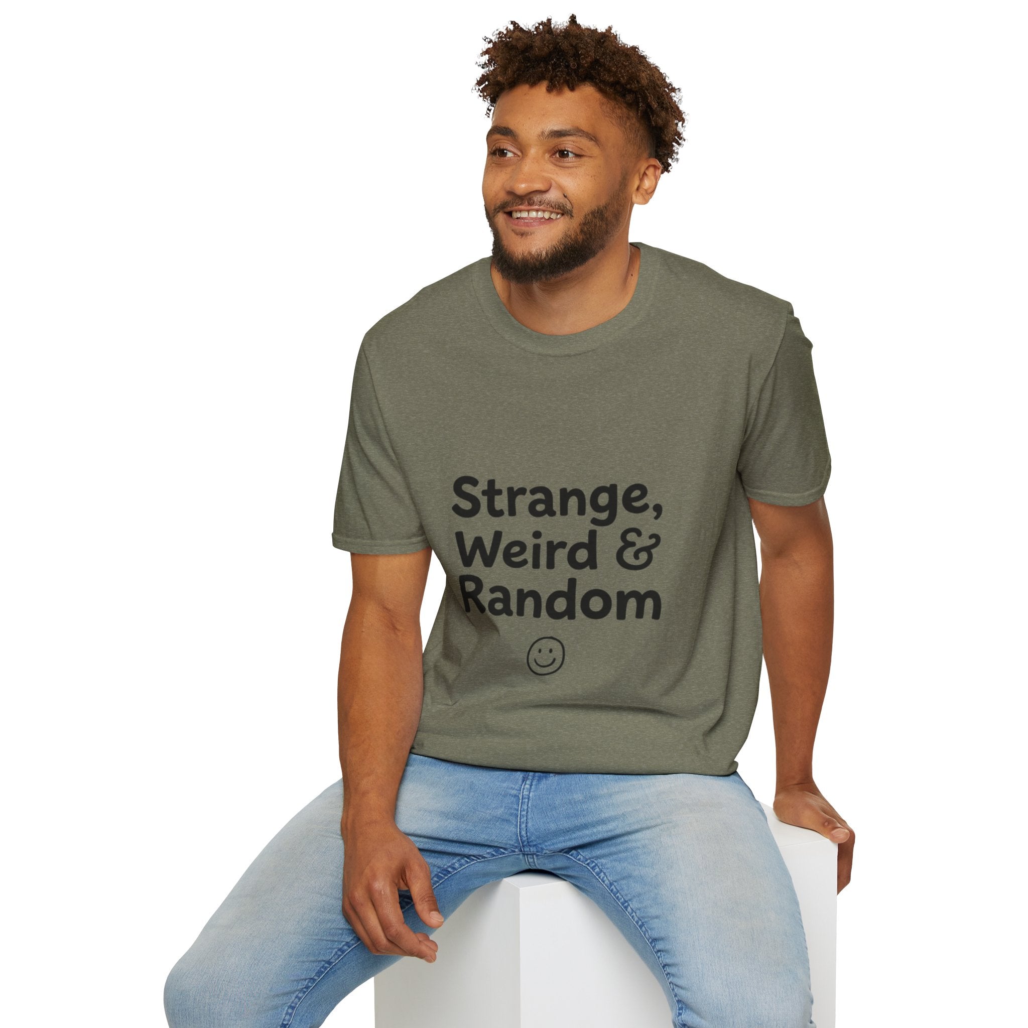 Strange, Weird & Random T-Shirt | Funny Quote Tee, Casual Graphic Top