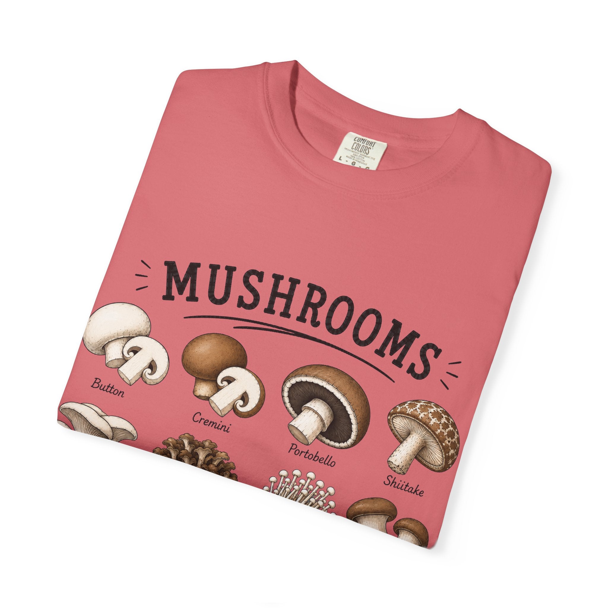 Mushroom Guide T-Shirt — Illustrated Edible & Wild Fungi Chart