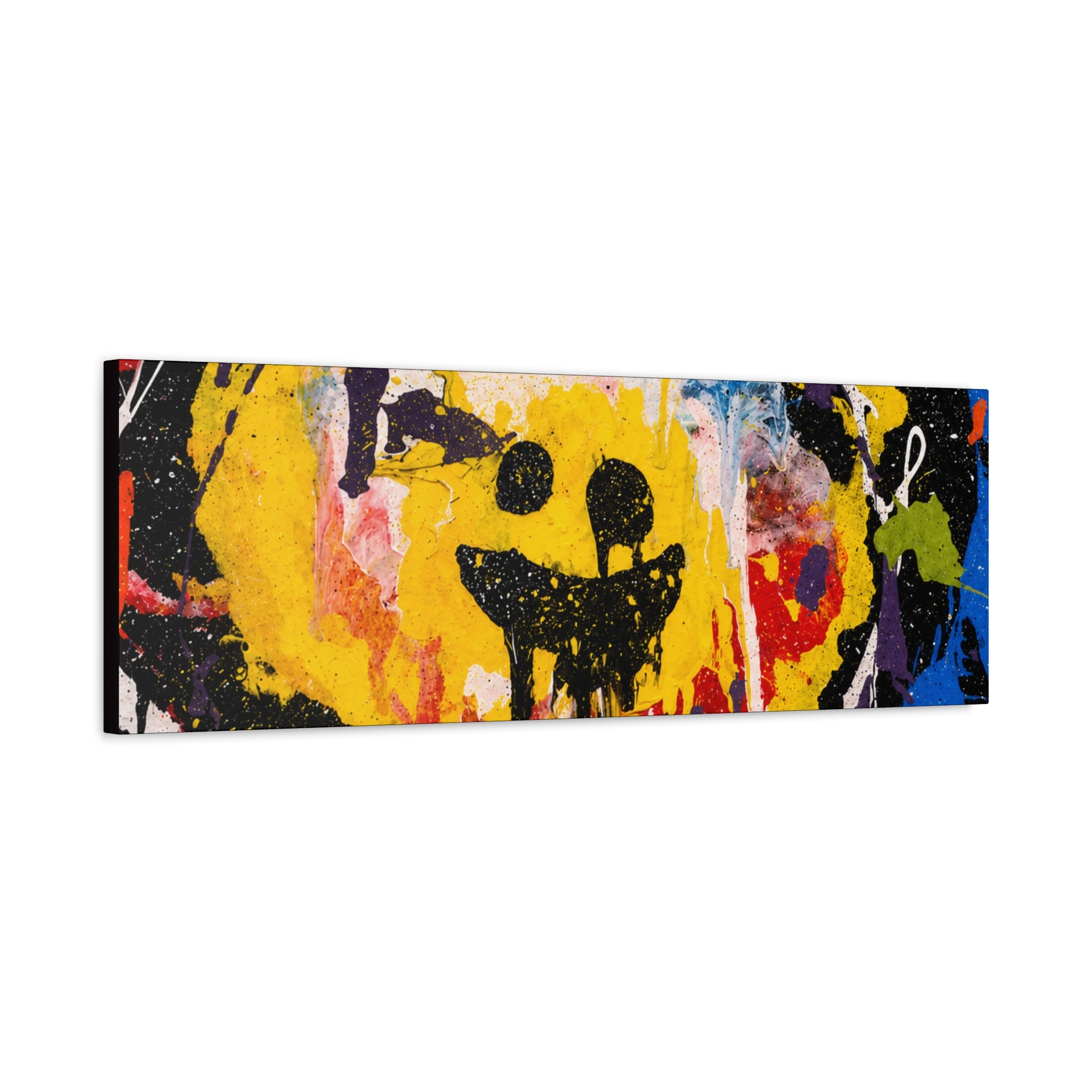 Abstract Graffiti Smile Canvas