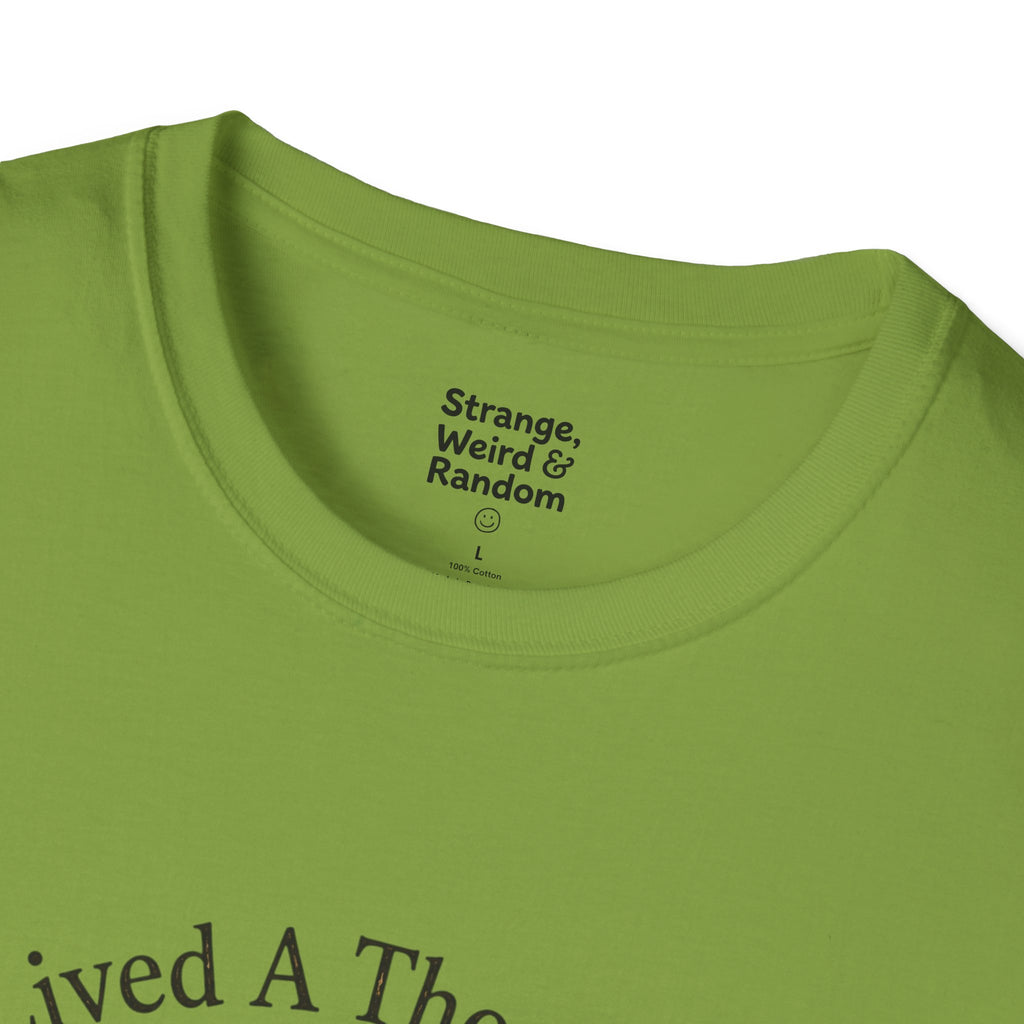 Book Lover T-Shirt — "I've Lived A Thousand Lives" Vintage Stack of Books Design