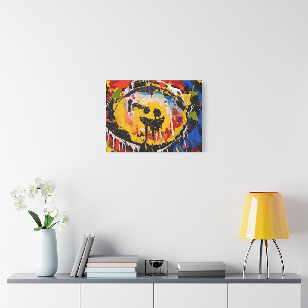 Abstract Graffiti Smile Canvas