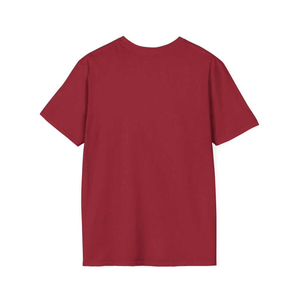 Laugh Don't Panic T-Shirt | Smiley Peace Sign Typography