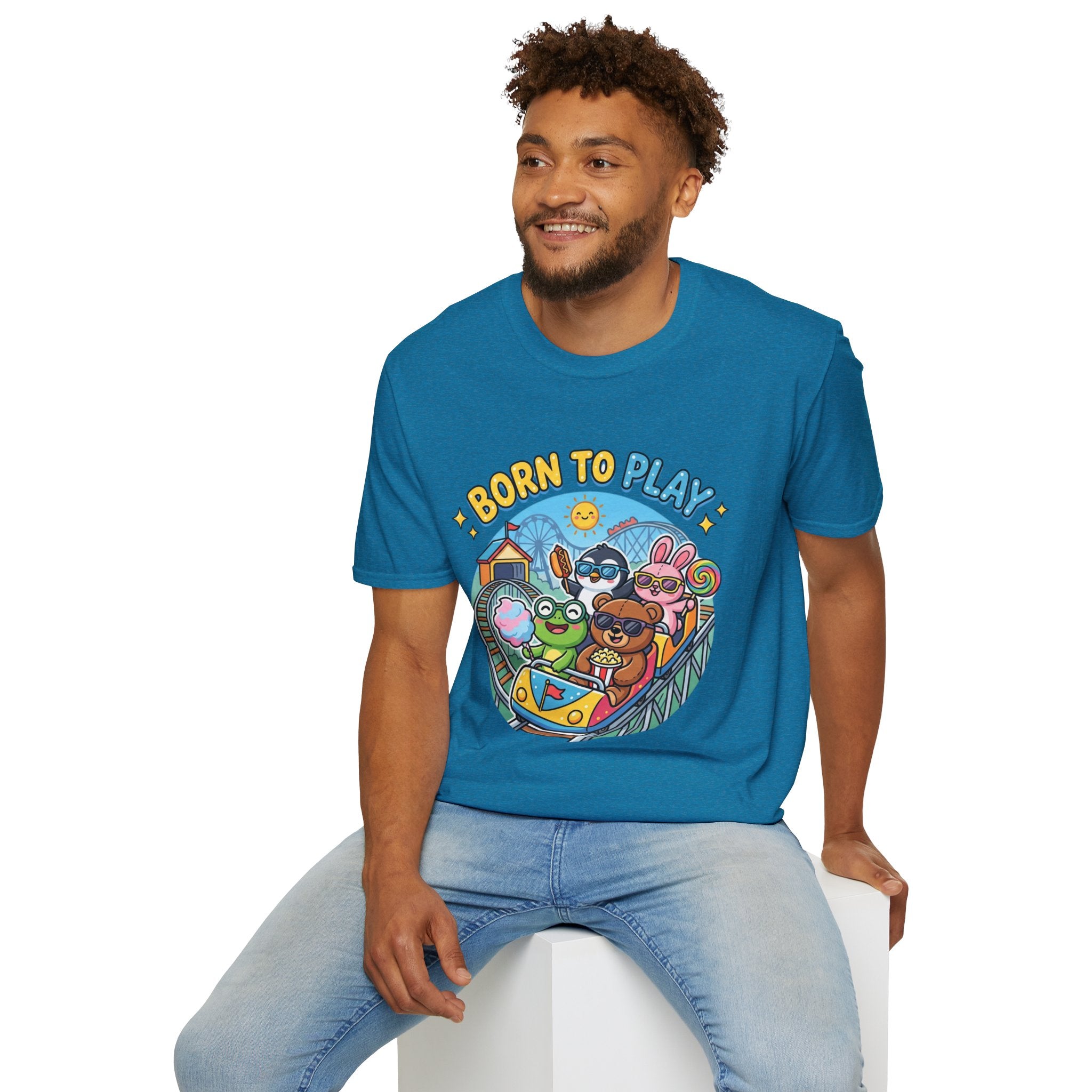 Born to Play T-Shirt — Cute Cartoon Animals Gaming & Playtime Tee