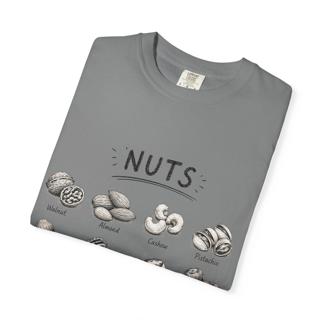 Nuts Illustrated T-Shirt — Vintage Botanical Nut Chart Tee