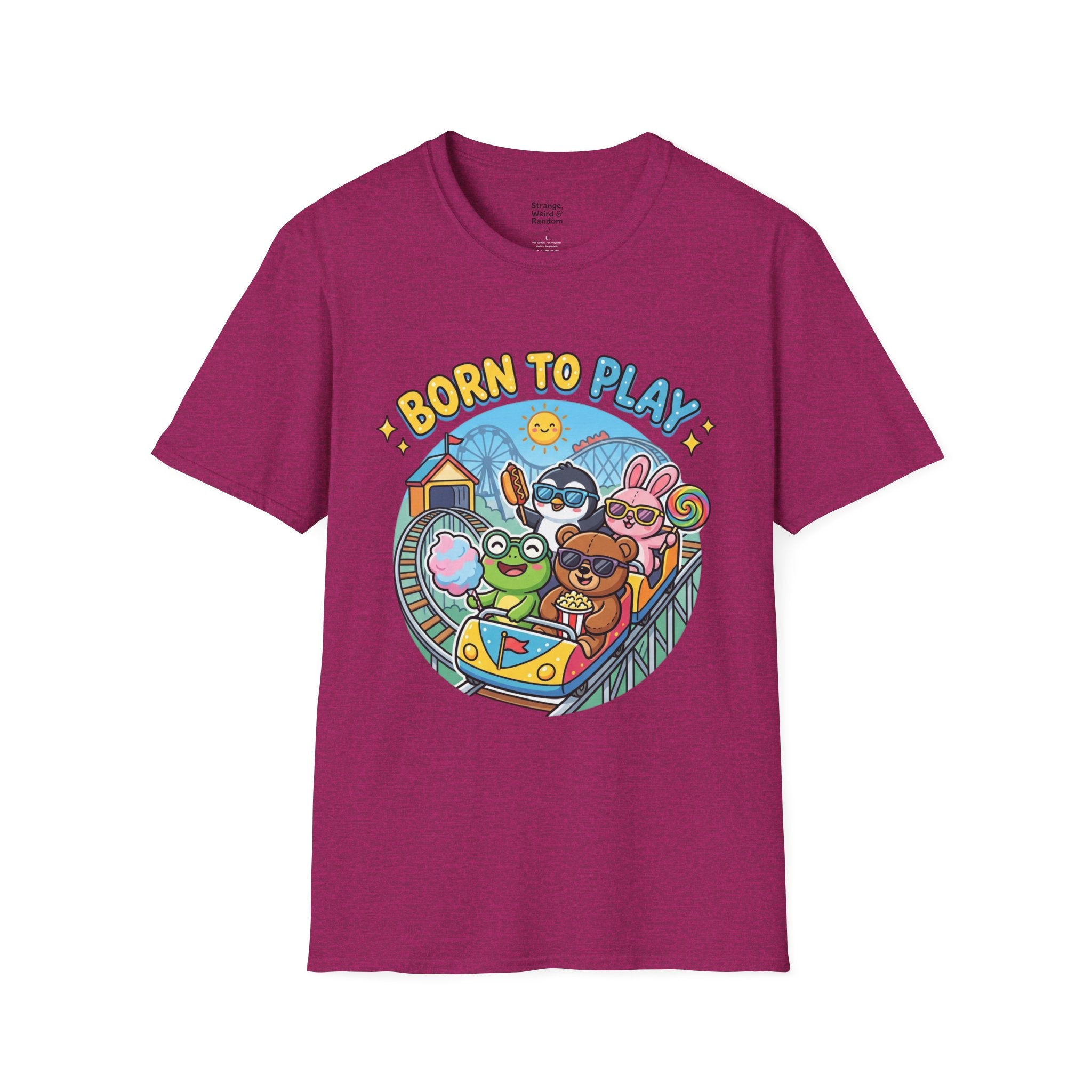Born to Play T-Shirt — Cute Cartoon Animals Gaming & Playtime Tee