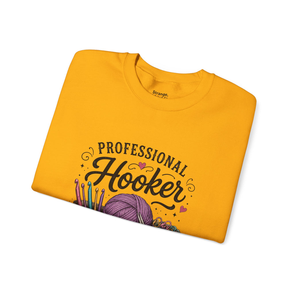Professional Hooker Crochet  yarn crewneck sweatshirt | crochet hooks, yarn art