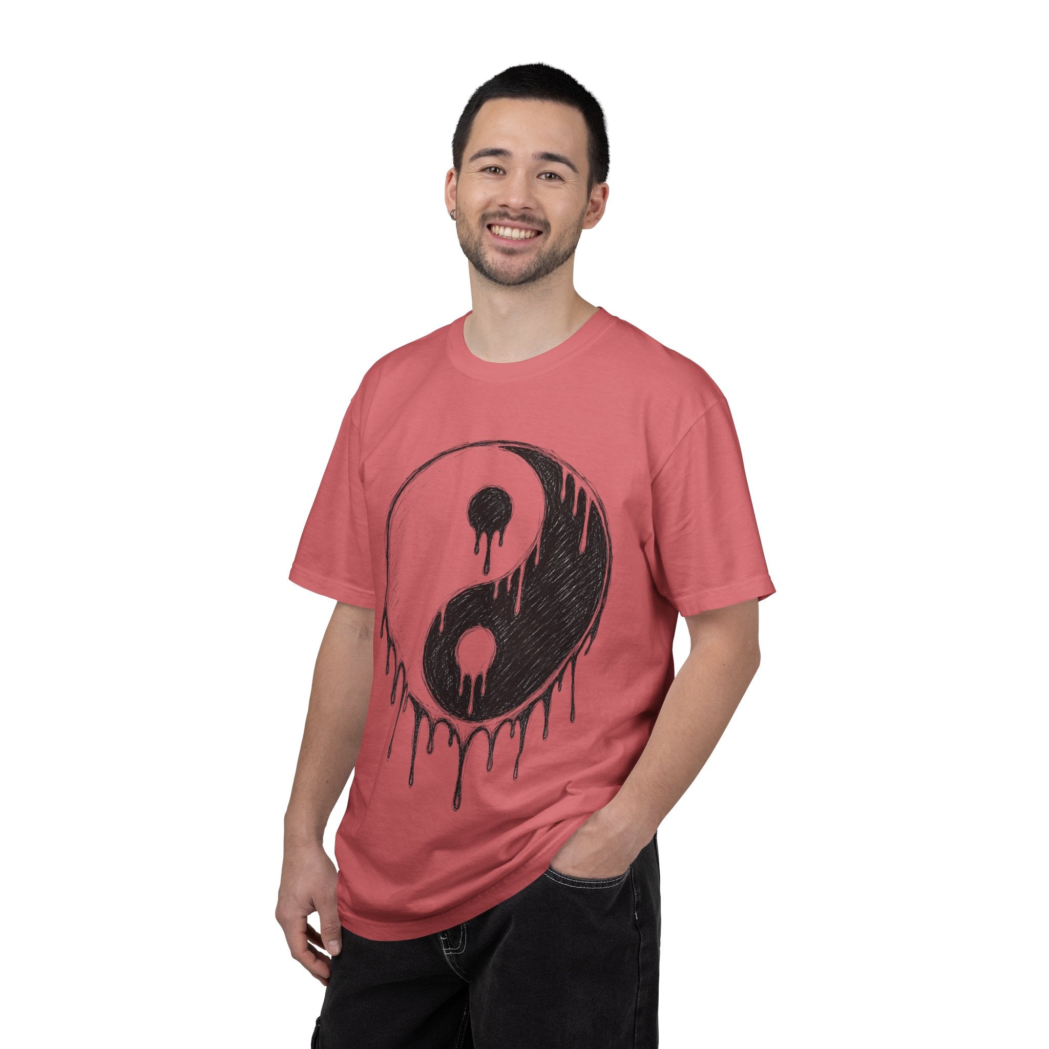 Yin Yang Drip Tee — Grunge Yin-Yang Graphic T-Shirt
