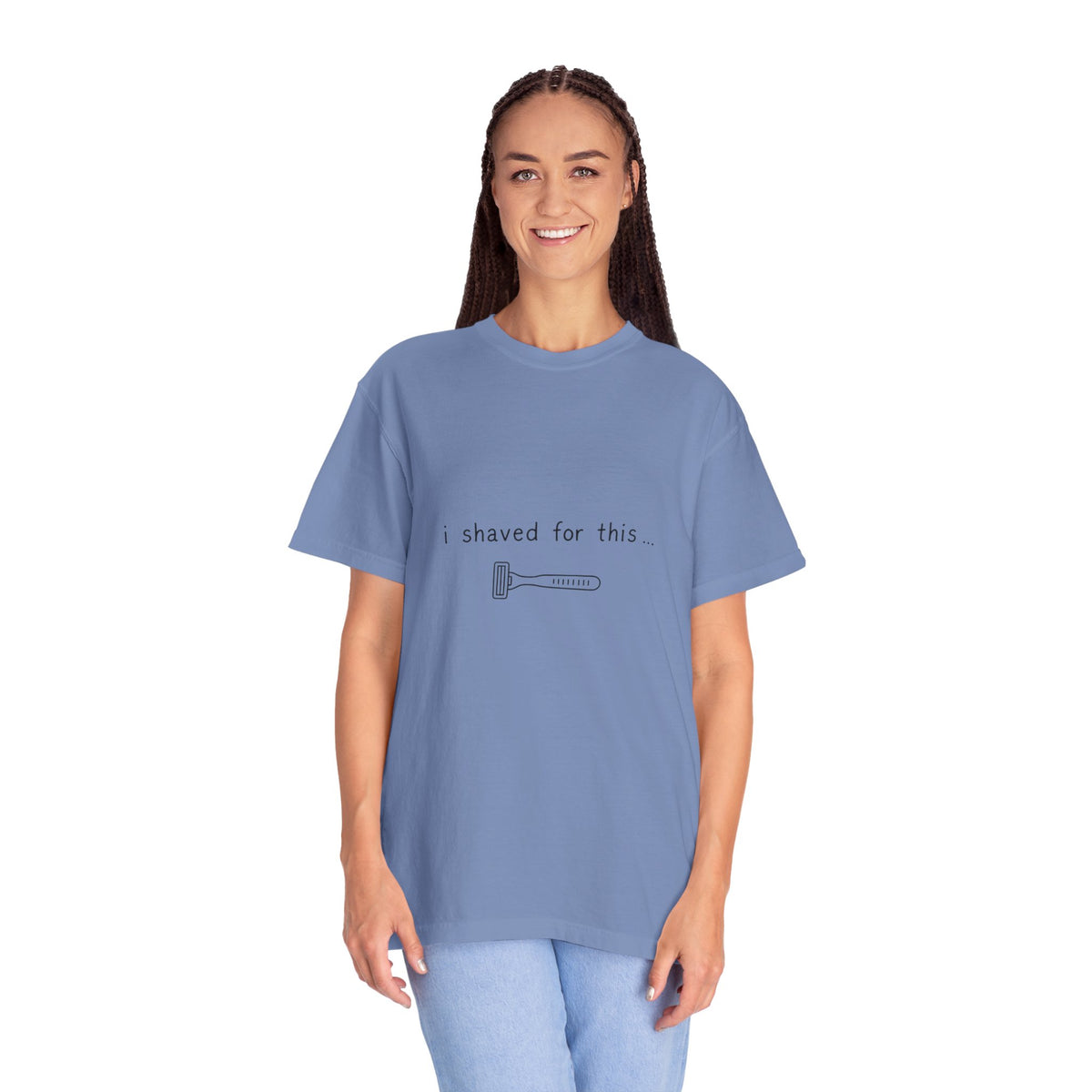 Funny 'I Shaved For This' T-Shirt – Minimal Razor Graphic Tee