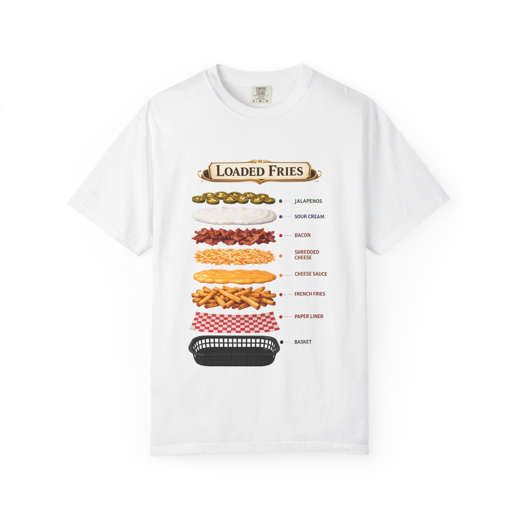 Loaded Fries T-Shirt — Graphic Snack Lovers Tee