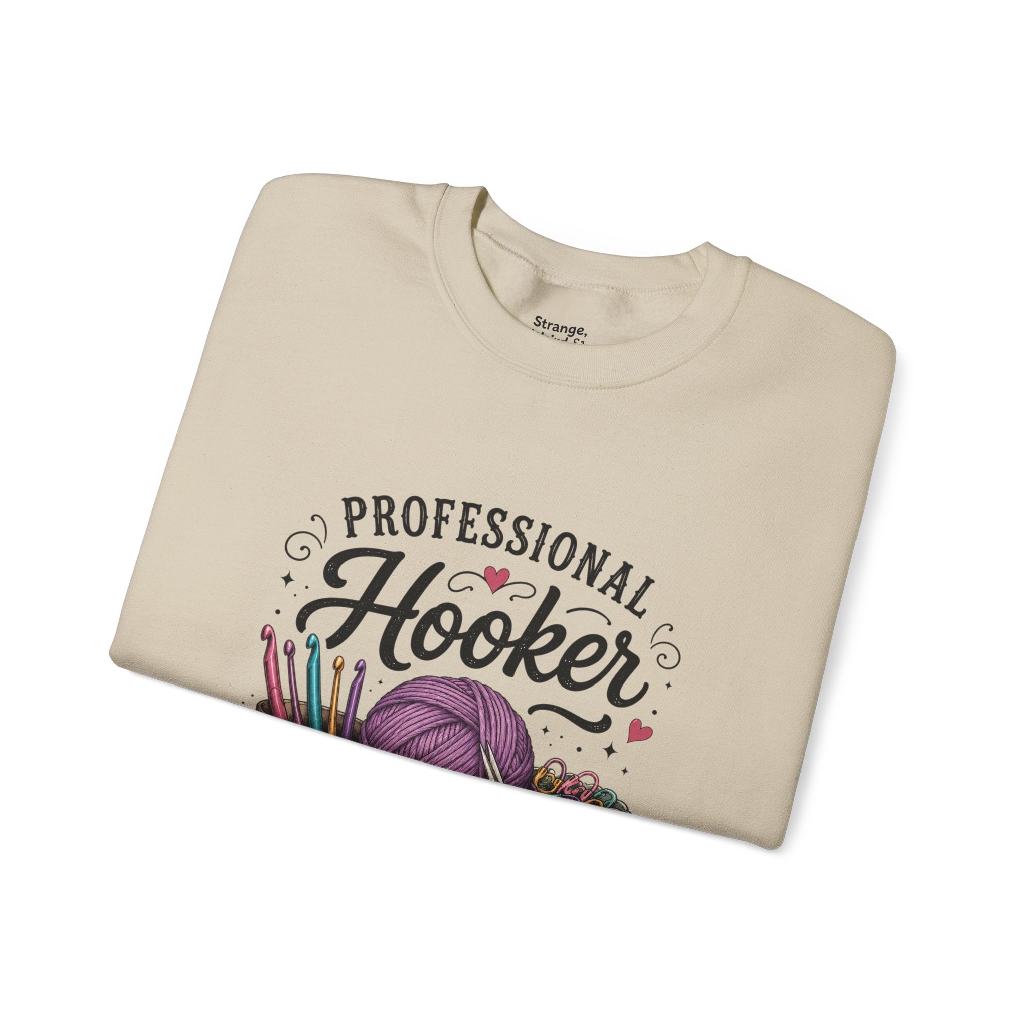 Professional Hooker Crochet  yarn crewneck sweatshirt | crochet hooks, yarn art