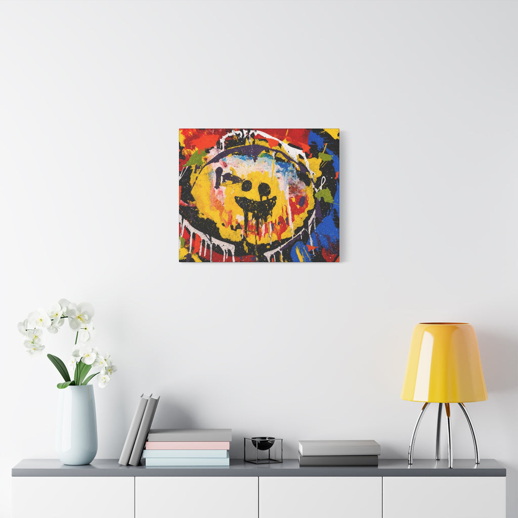 Abstract Graffiti Smile Canvas