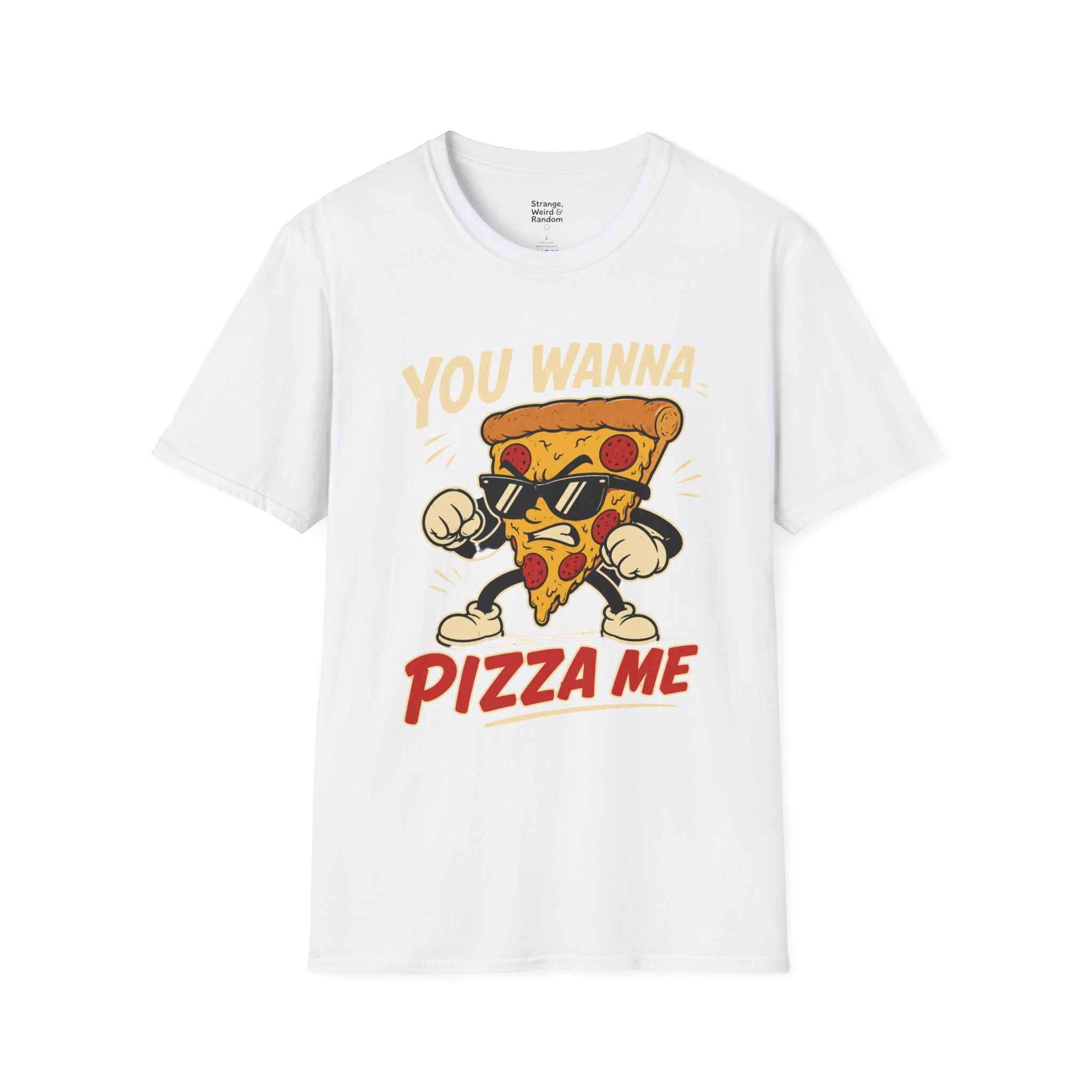 You Wanna Pizza Me T-Shirt | Retro Cartoon Pizza Slice Graphic