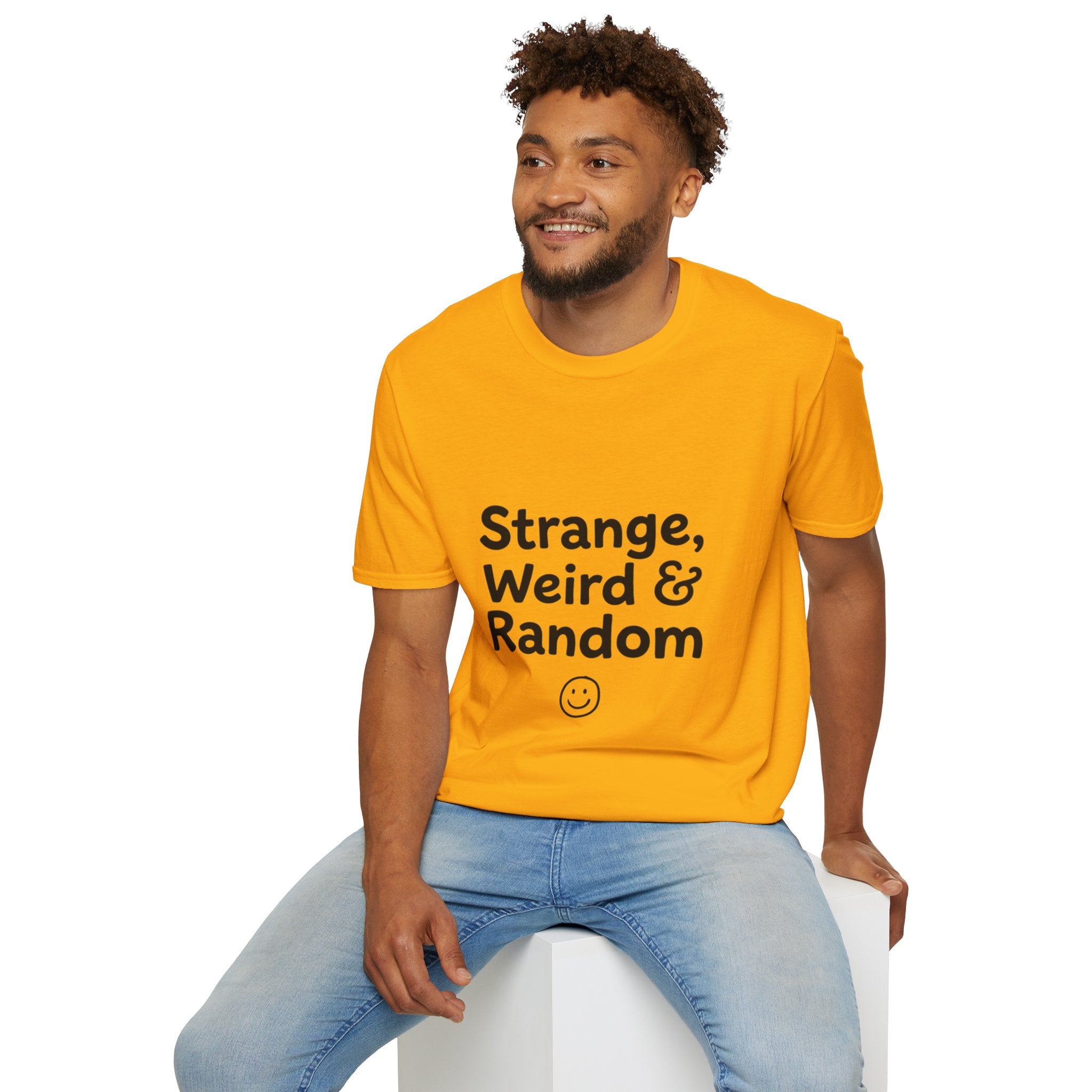 Strange, Weird & Random T-Shirt | Funny Quote Tee, Casual Graphic Top