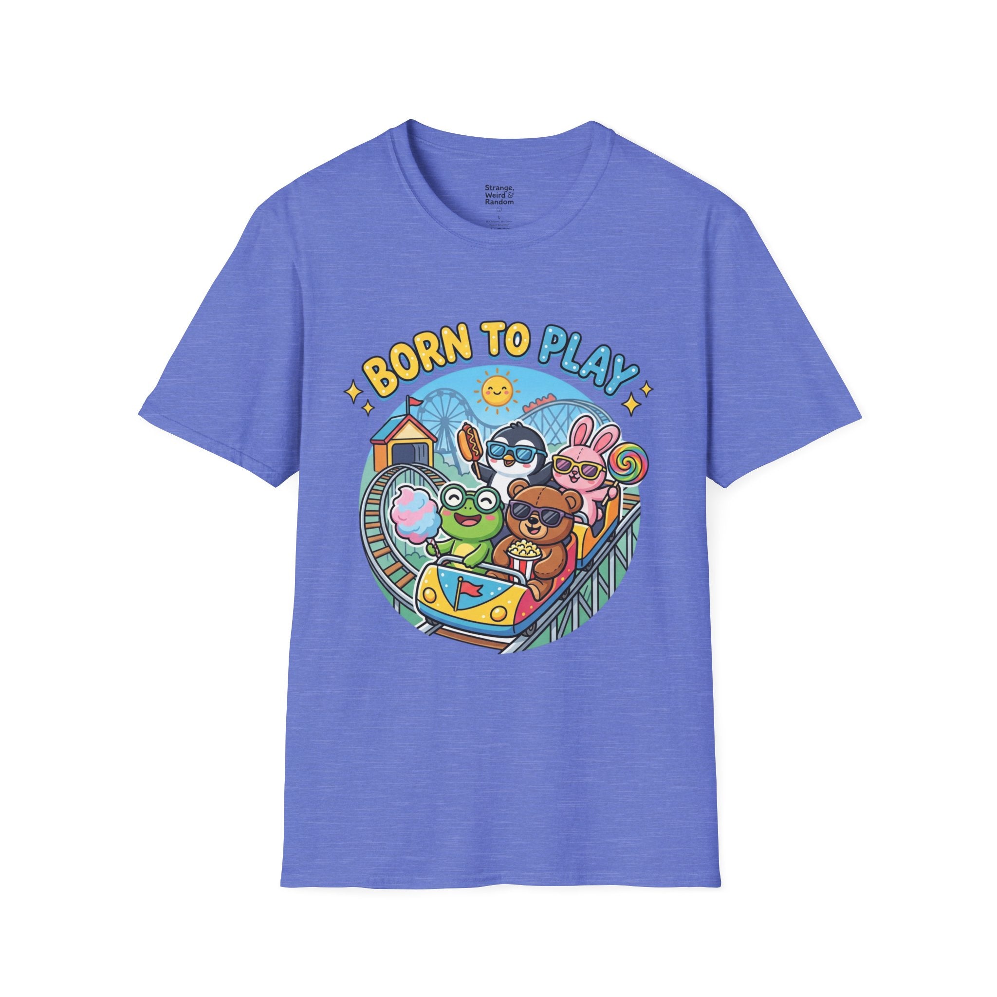 Born to Play T-Shirt — Cute Cartoon Animals Gaming & Playtime Tee