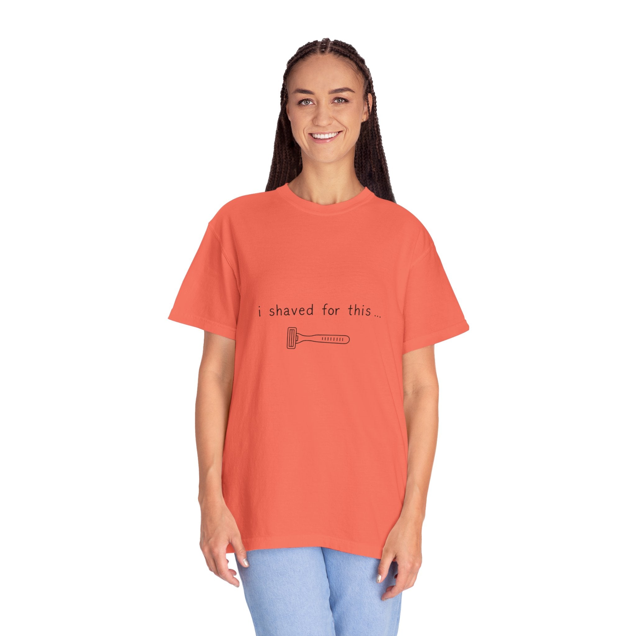 Funny 'I Shaved For This' T-Shirt – Minimal Razor Graphic Tee